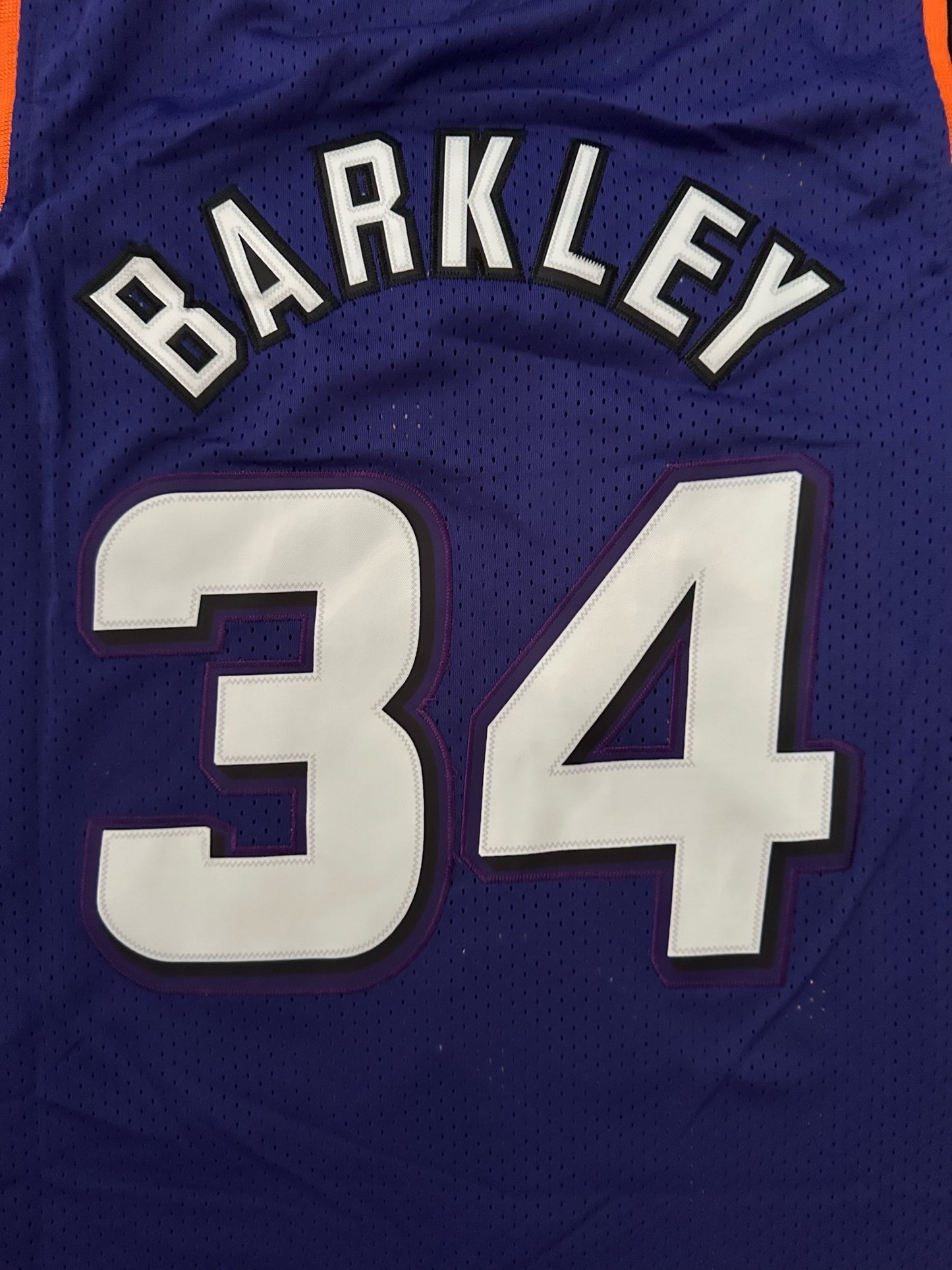 Phoenix Suns NBA Hardwood Classics Basketball Vest Large Barkley 34 Purple