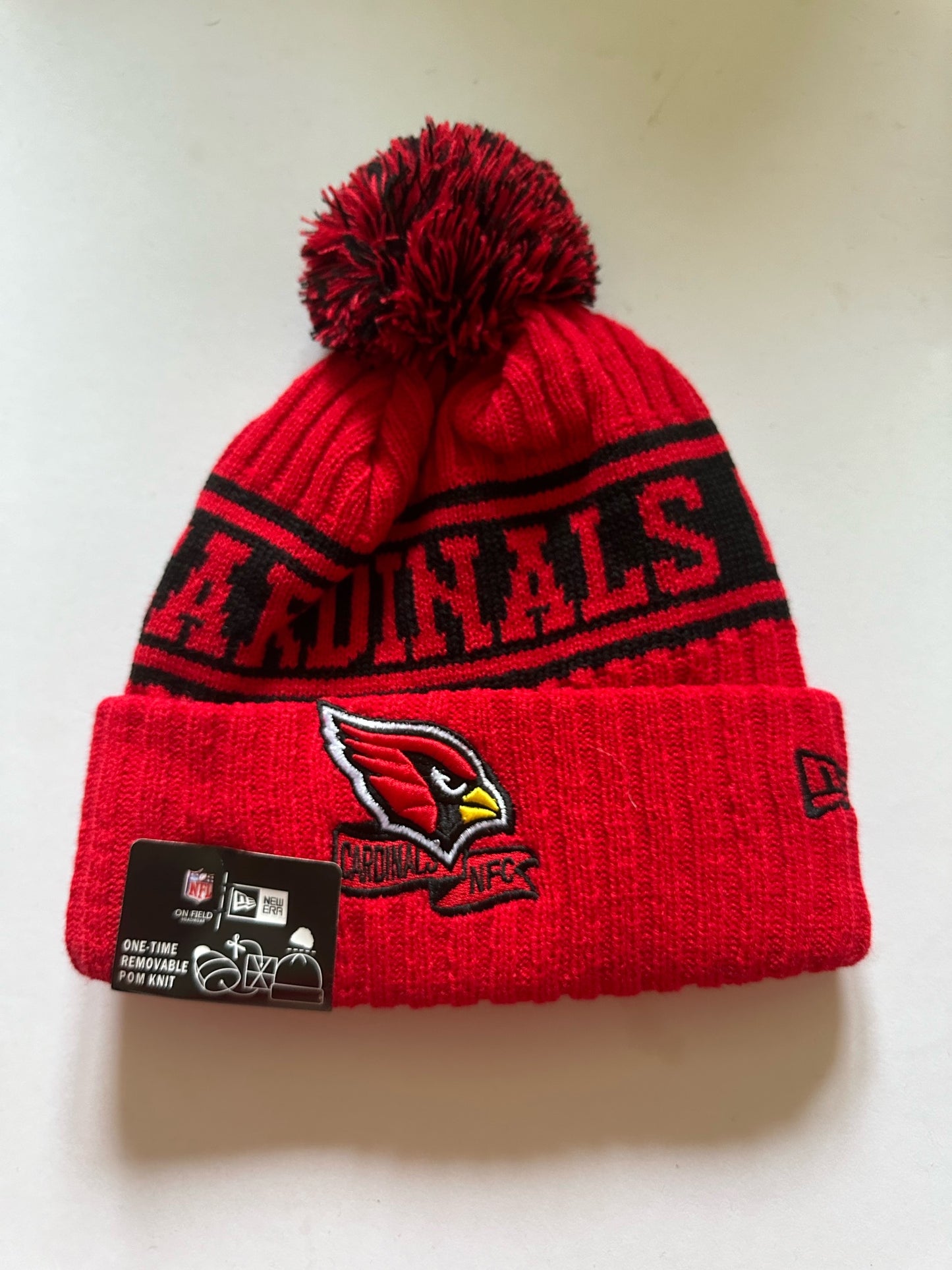 Arizona Cardinals NFL Bobble Beanie Multi Colour With Tags on