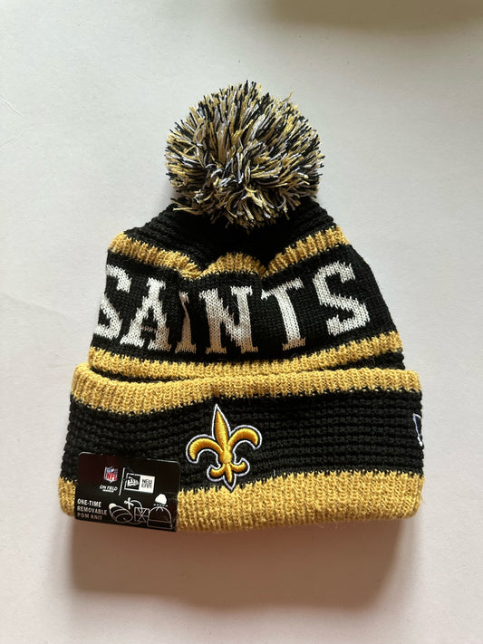 New Orleans Saints NFL Bobble Beanie Multi Colour With Tags on