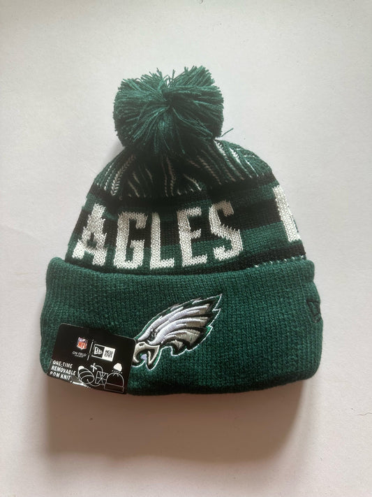 Philadelphia Eagles NFL Bobble Beanie Multi Colour With Tags on