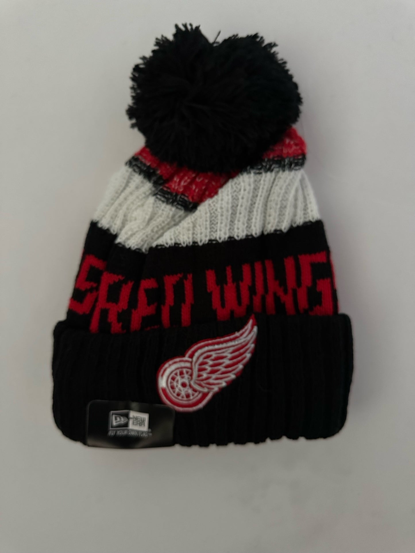 Detroit Red Wings NHL Bobble Beanie Multi Colour With Tags on
