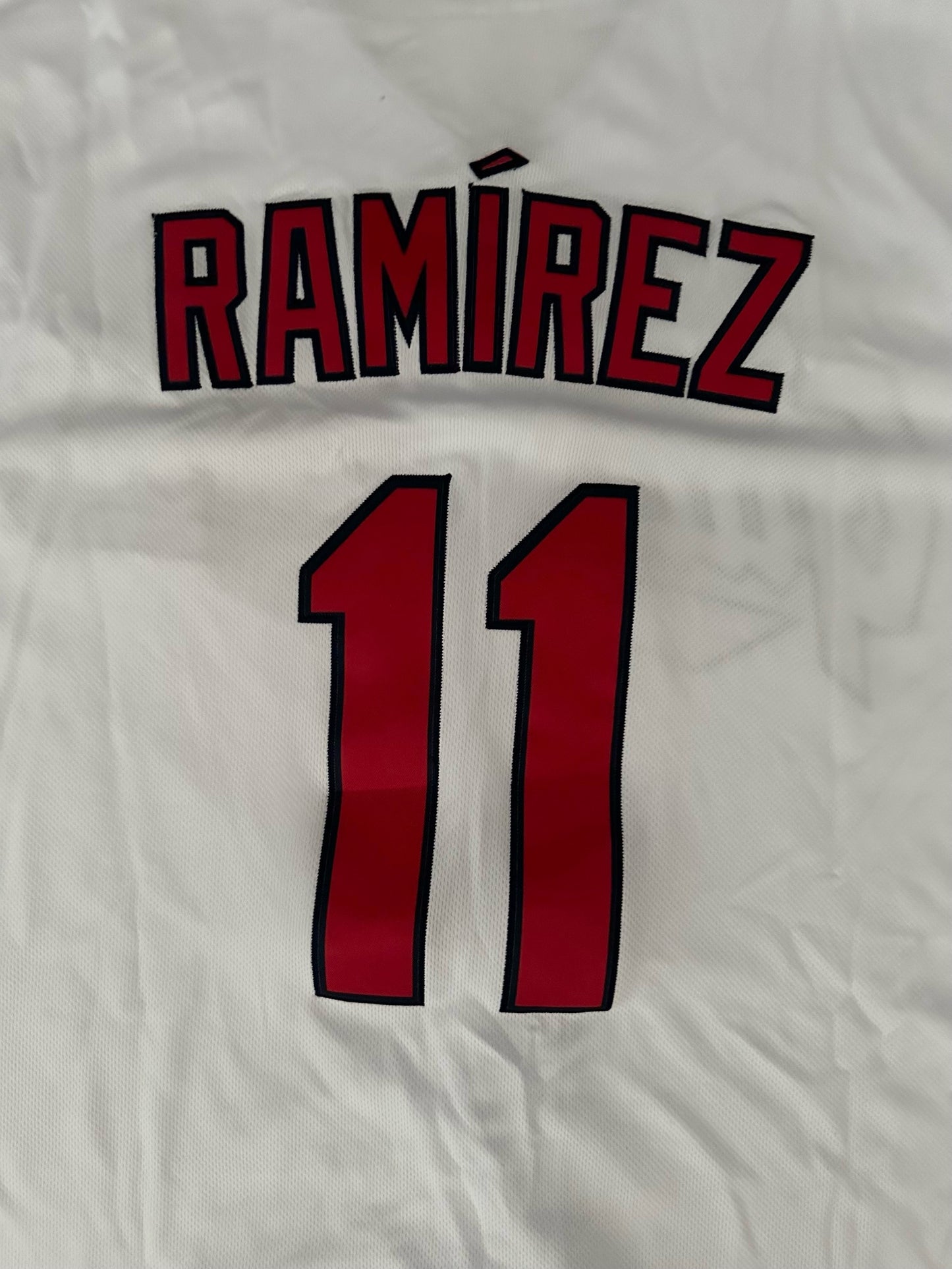 Cleveland Guardians MLB Baseball Shirt Large Ramirez 11