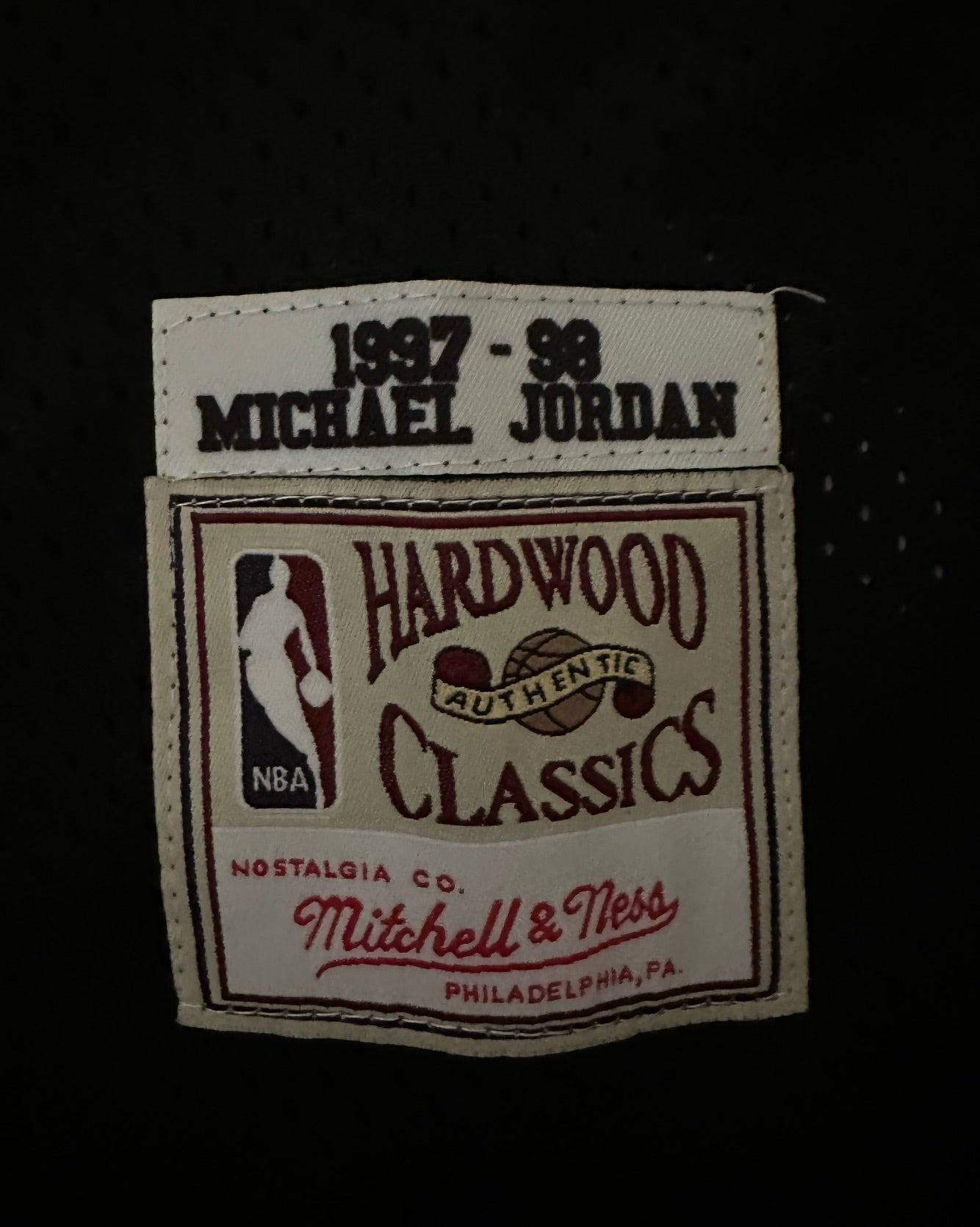 Chicago Bulls NBA Hardwood Classics Basketball Vest Large Jordan 23 Black