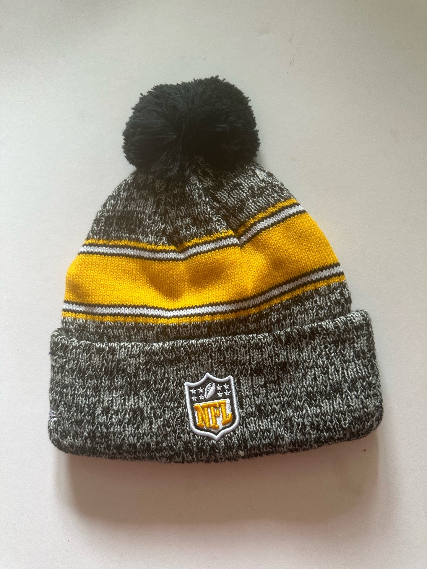 Pittsburgh Steelers NFL Bobble Beanie Multi Colour With Tags on