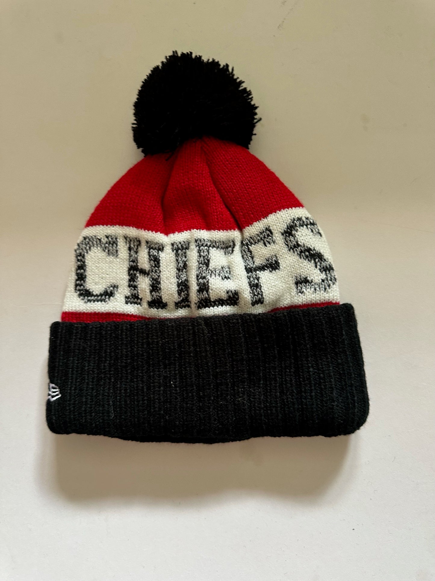 Kansas City Chiefs NFL Bobble Beanie Multi Colour With Tags on
