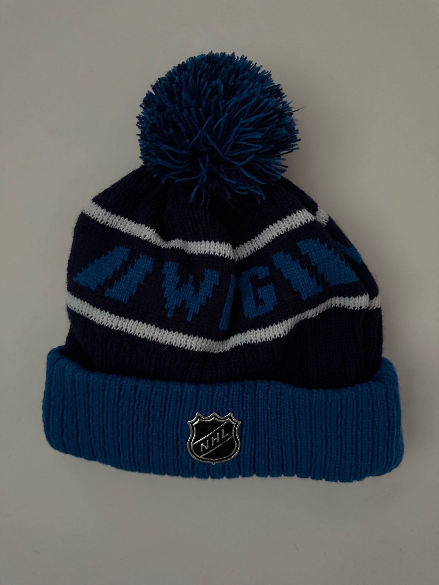 Winnipeg Jets NHL Bobble Beanie Multi Colour With Tags on