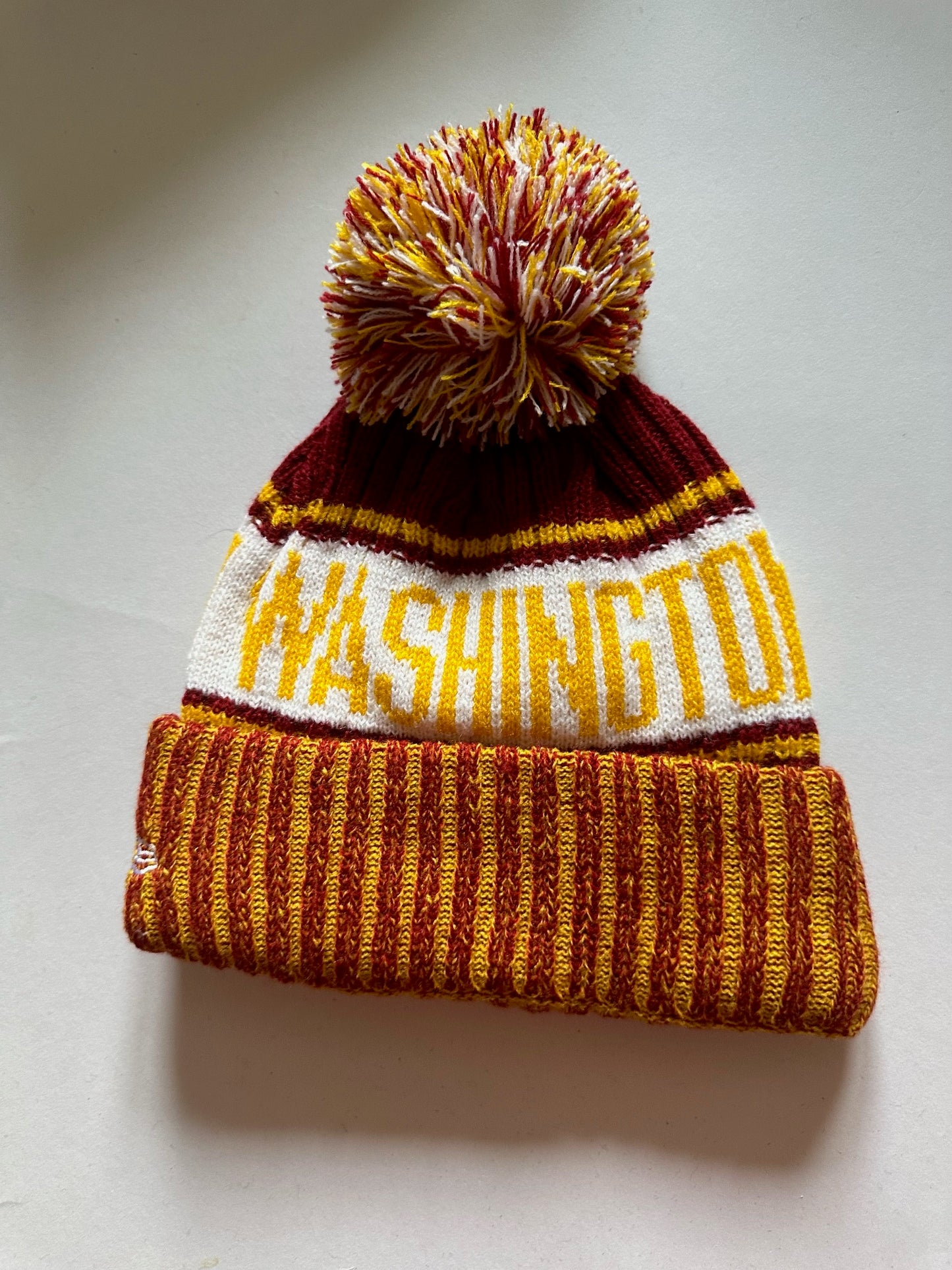 Washington Commanders NFL Bobble Beanie Multi Colour With Tags on