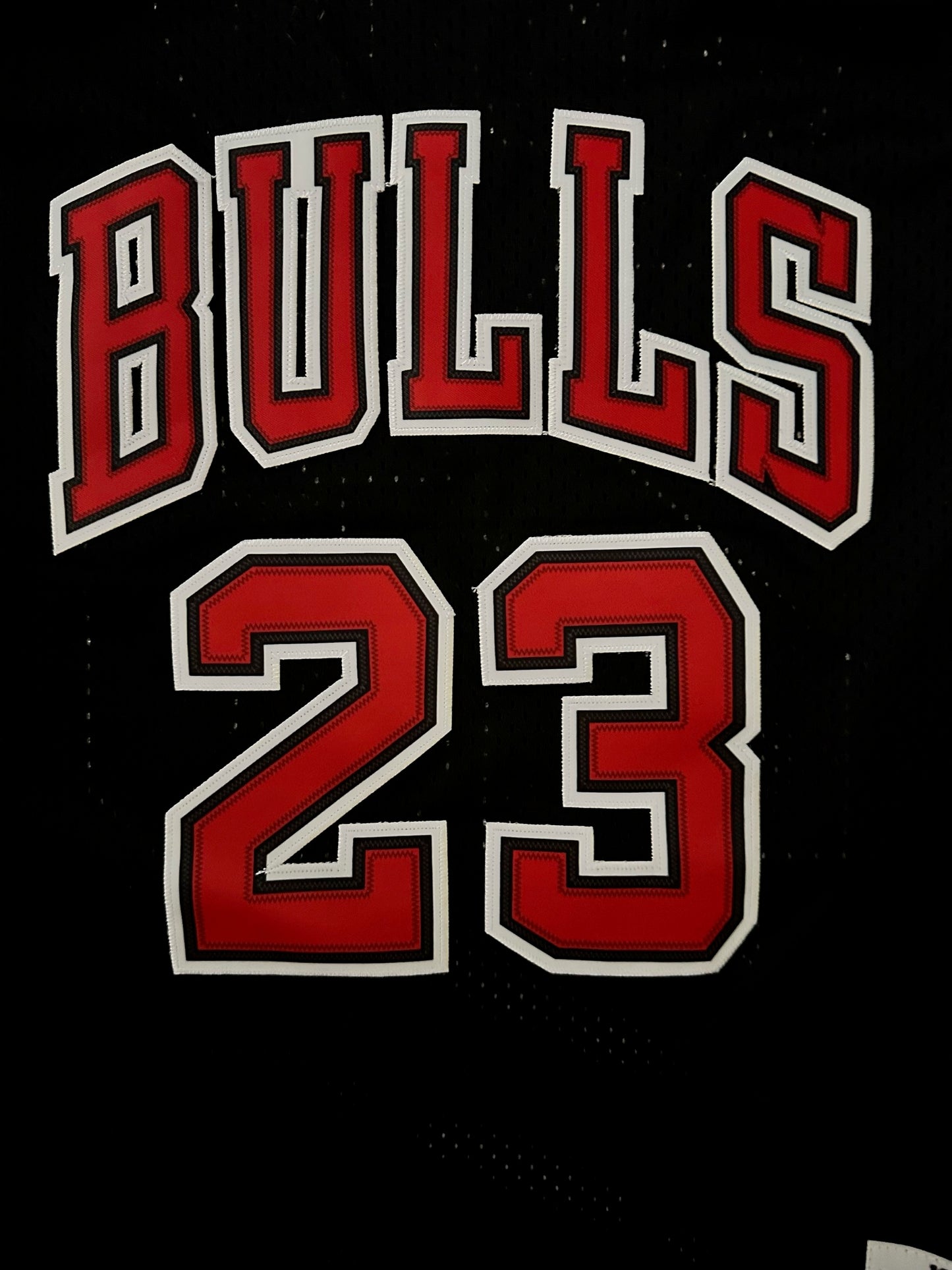 Chicago Bulls NBA Hardwood Classics Basketball Vest Large Jordan 23 Black