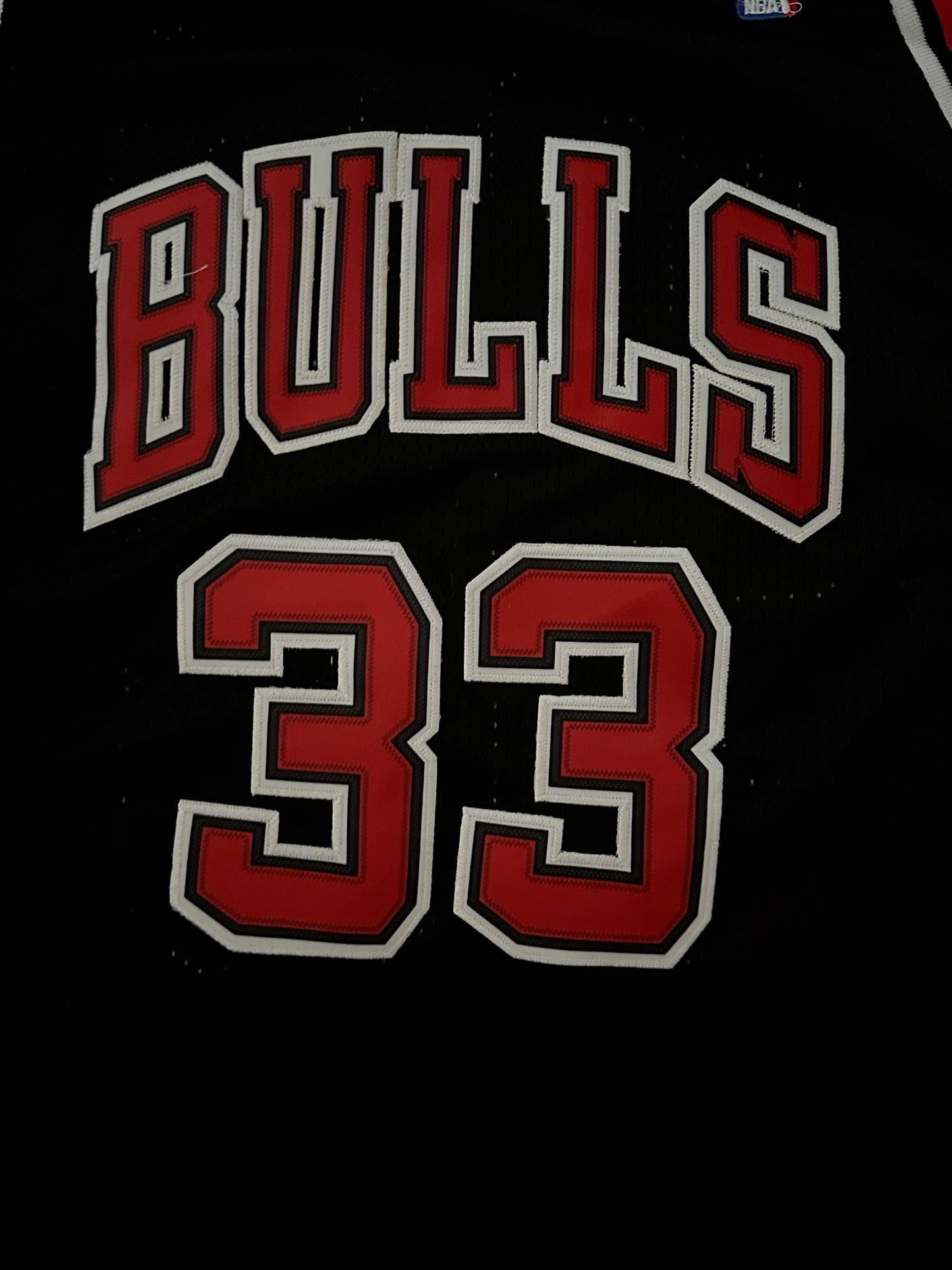 Chicago Bulls NBA Hardwood Classics Basketball Vest Large Pippen 33 Black