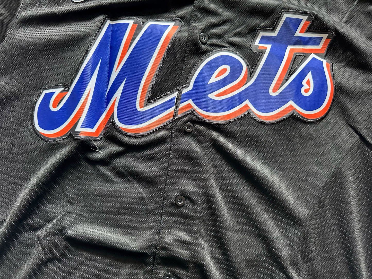 New York Mets MLB Baseball Shirt Large Lindor 12 Black