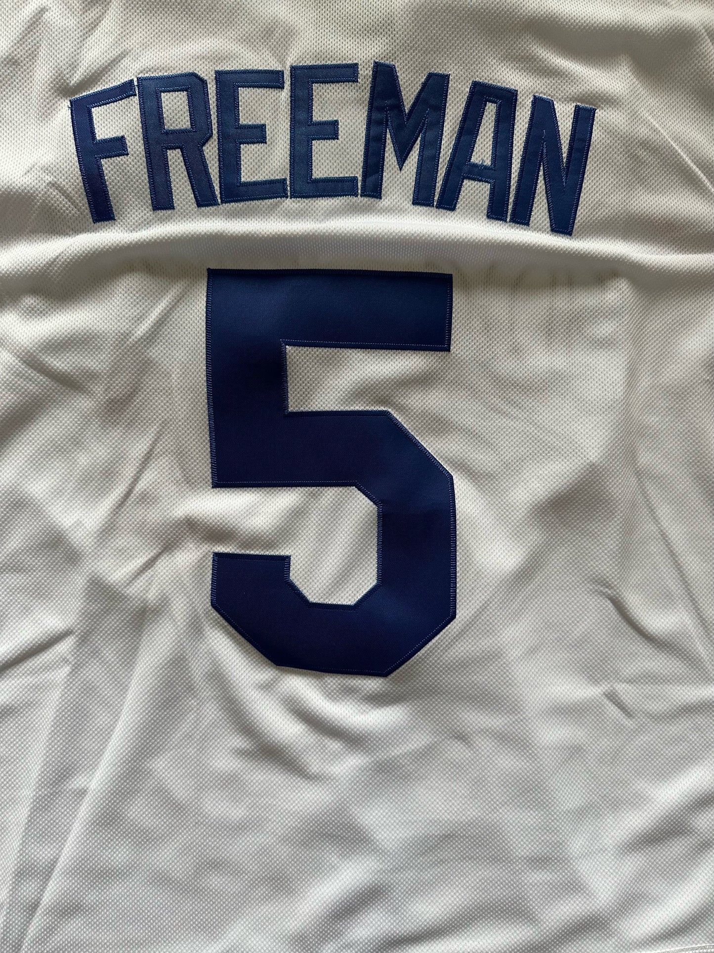 Los Angeles LA Dodgers MLB Baseball Shirt Large Freeman 5 White