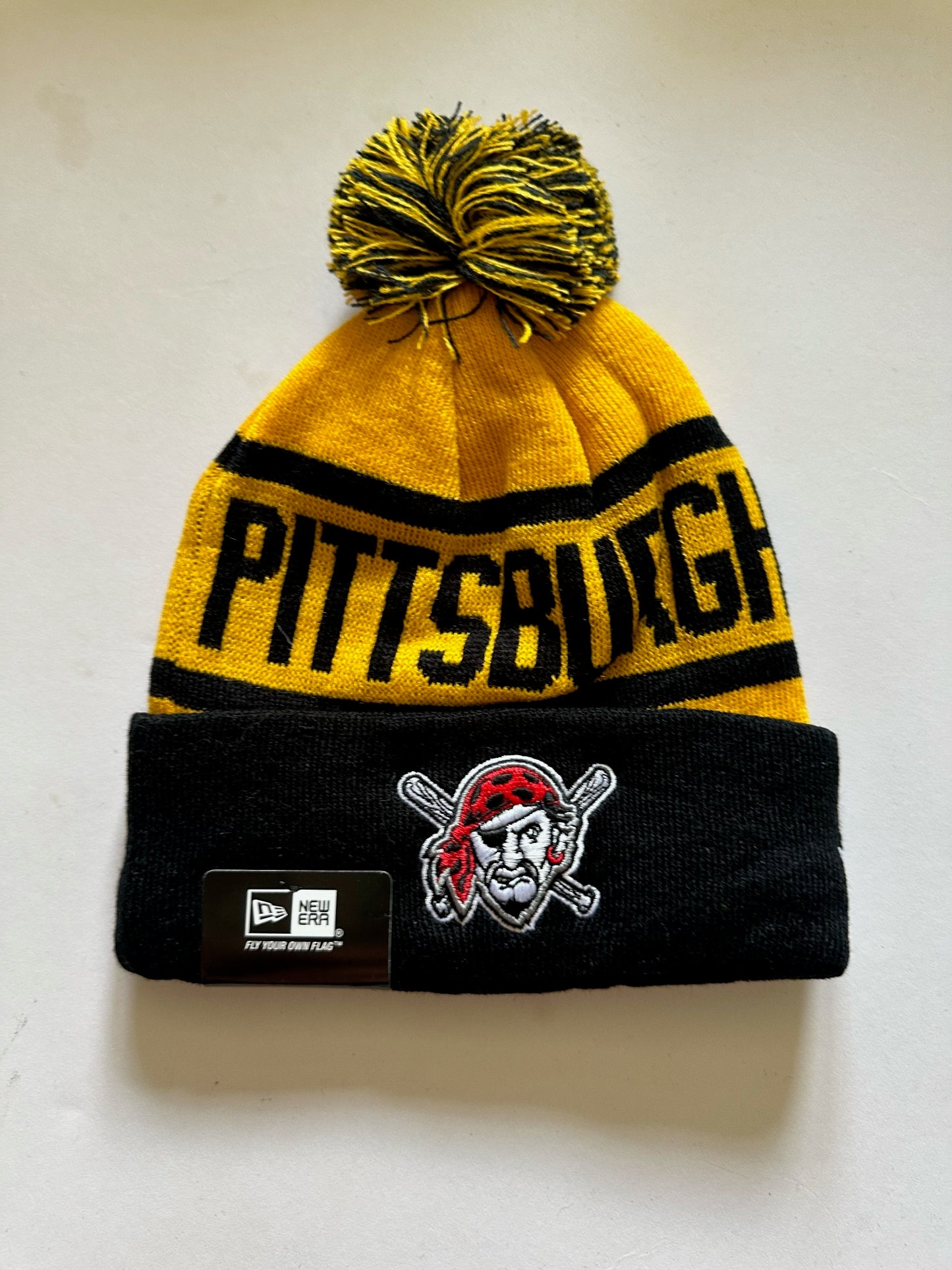 Pittsburgh Pirates MLB Bobble Beanie Multi Colour With Tags on