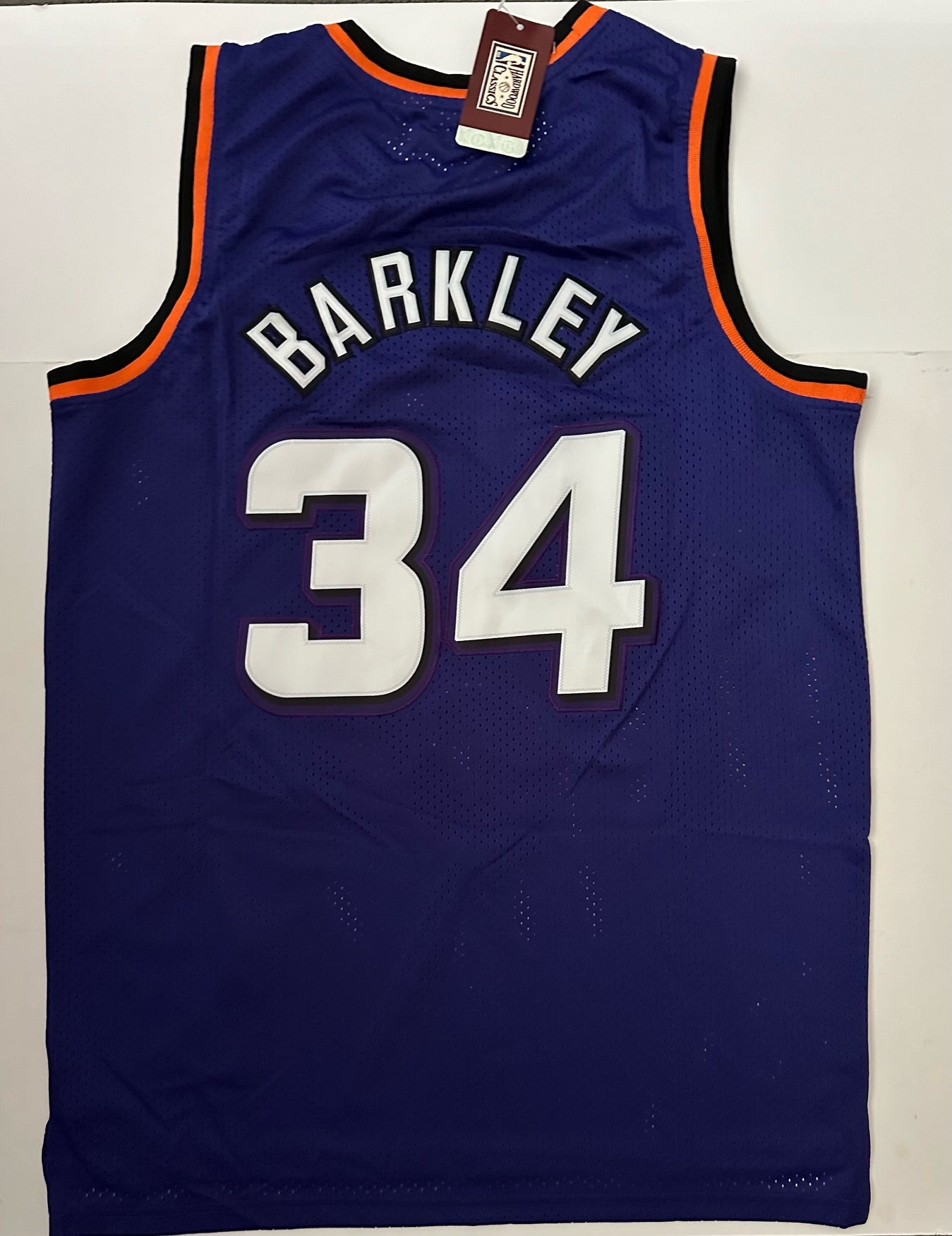 Phoenix Suns NBA Hardwood Classics Basketball Vest Large Barkley 34 Purple