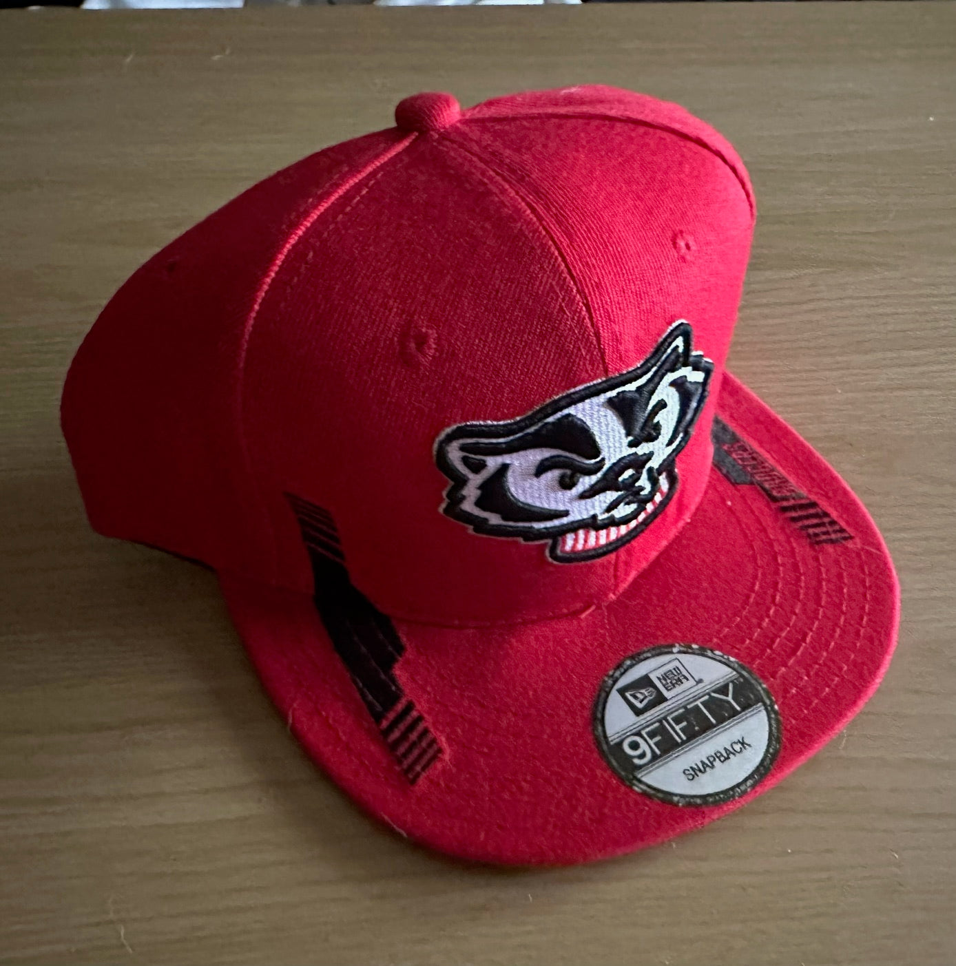 Wisconsin Badgers NCAA SnapBack Baseball Cap Multicolour New With Sticker