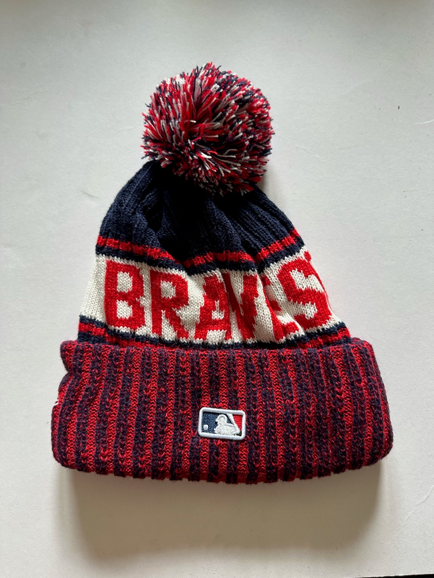 Atlanta Braves MLB Bobble Beanie Multi Colour With Tags on
