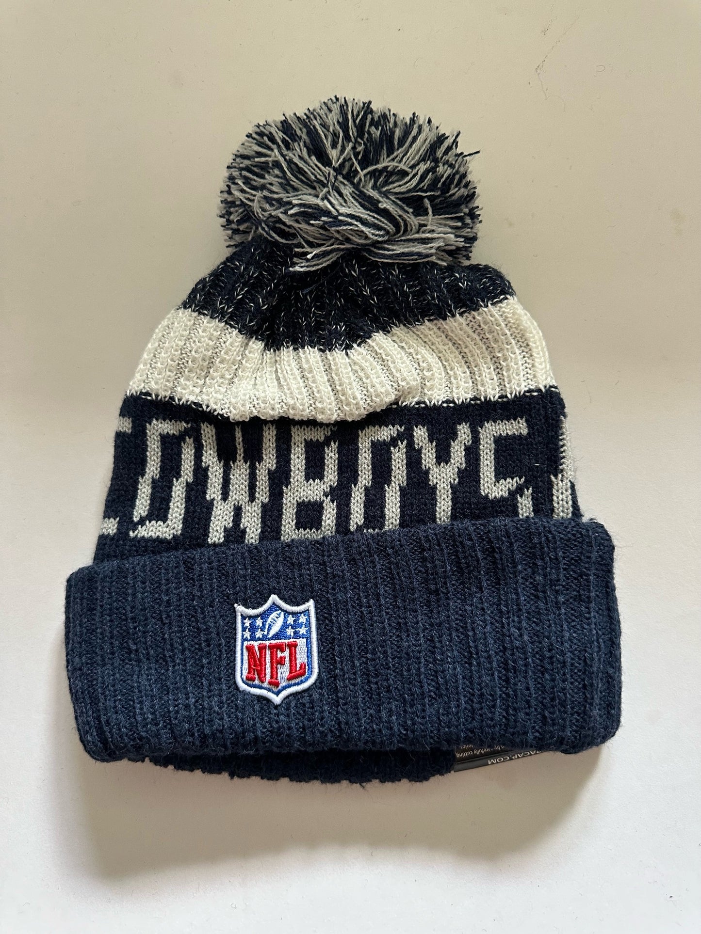 Dallas Cowboys NFL Bobble Beanie Multi Colour With Tags on
