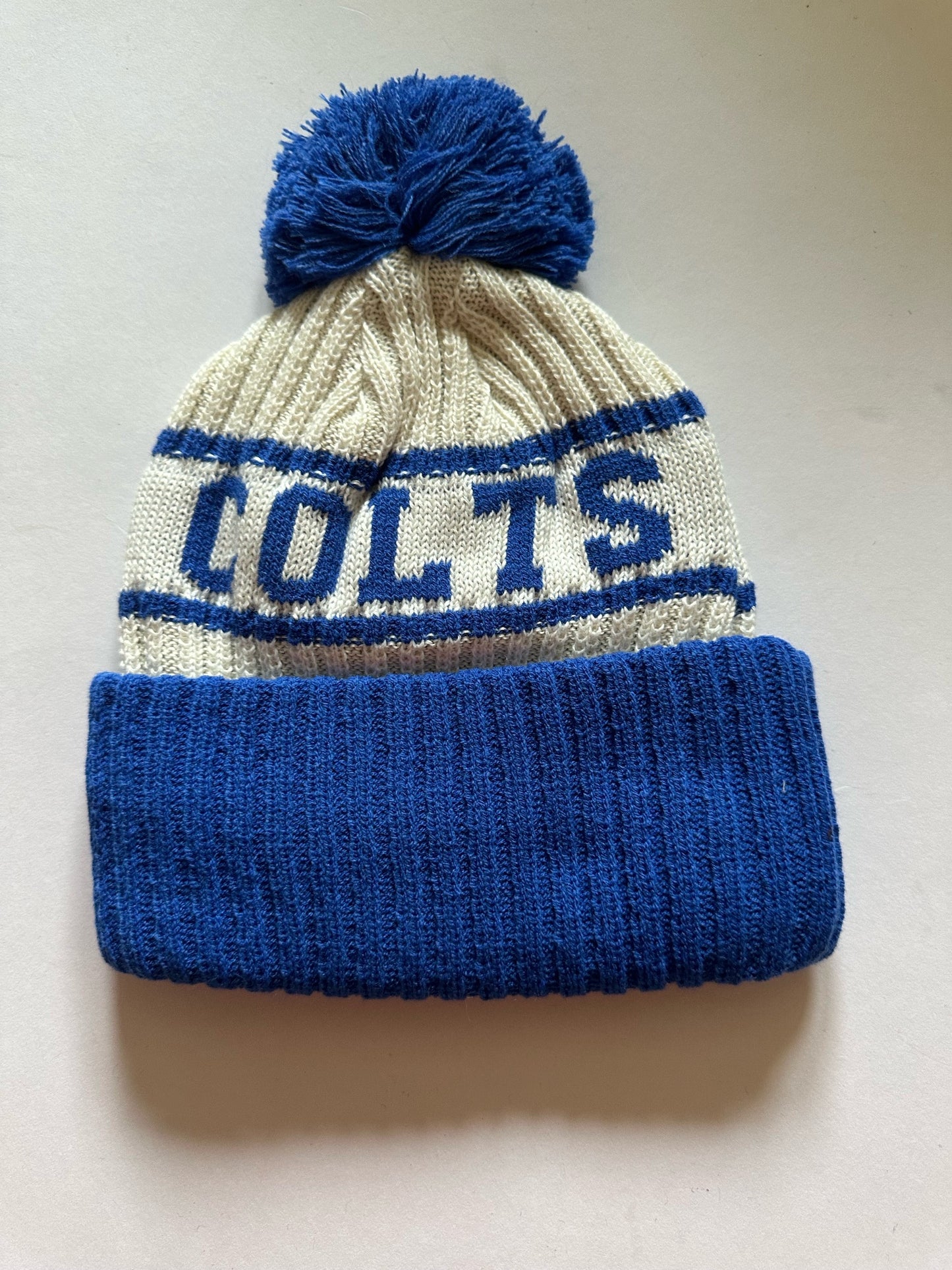 Indianapolis Colts NFL Bobble Beanie Multi Colour With Tags on
