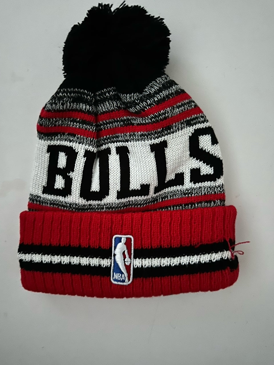 Chicago Bulls NBA Bobble Beanie Multi Colour With Tags on