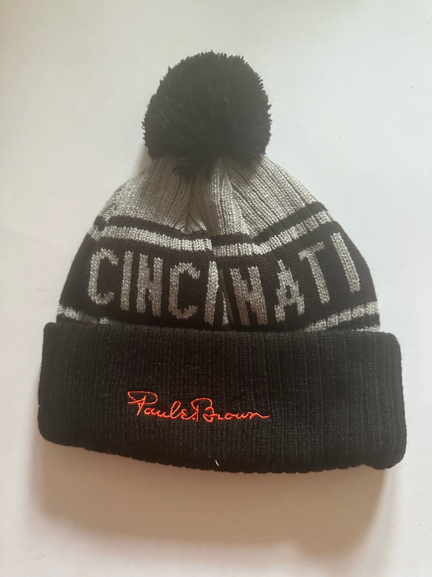 Cincinnati Bengals NFL Bobble Beanie Multi Colour With Tags on