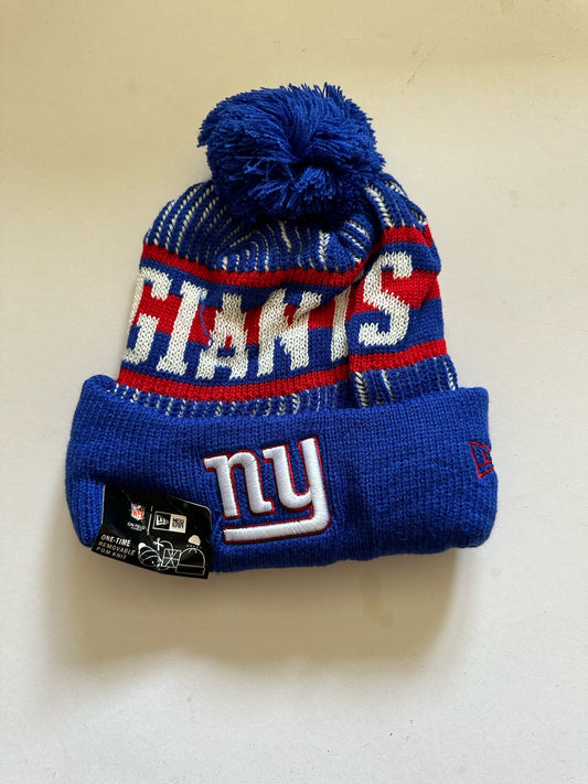 New York Giants NFL Bobble Beanie Multi Colour With Tags on