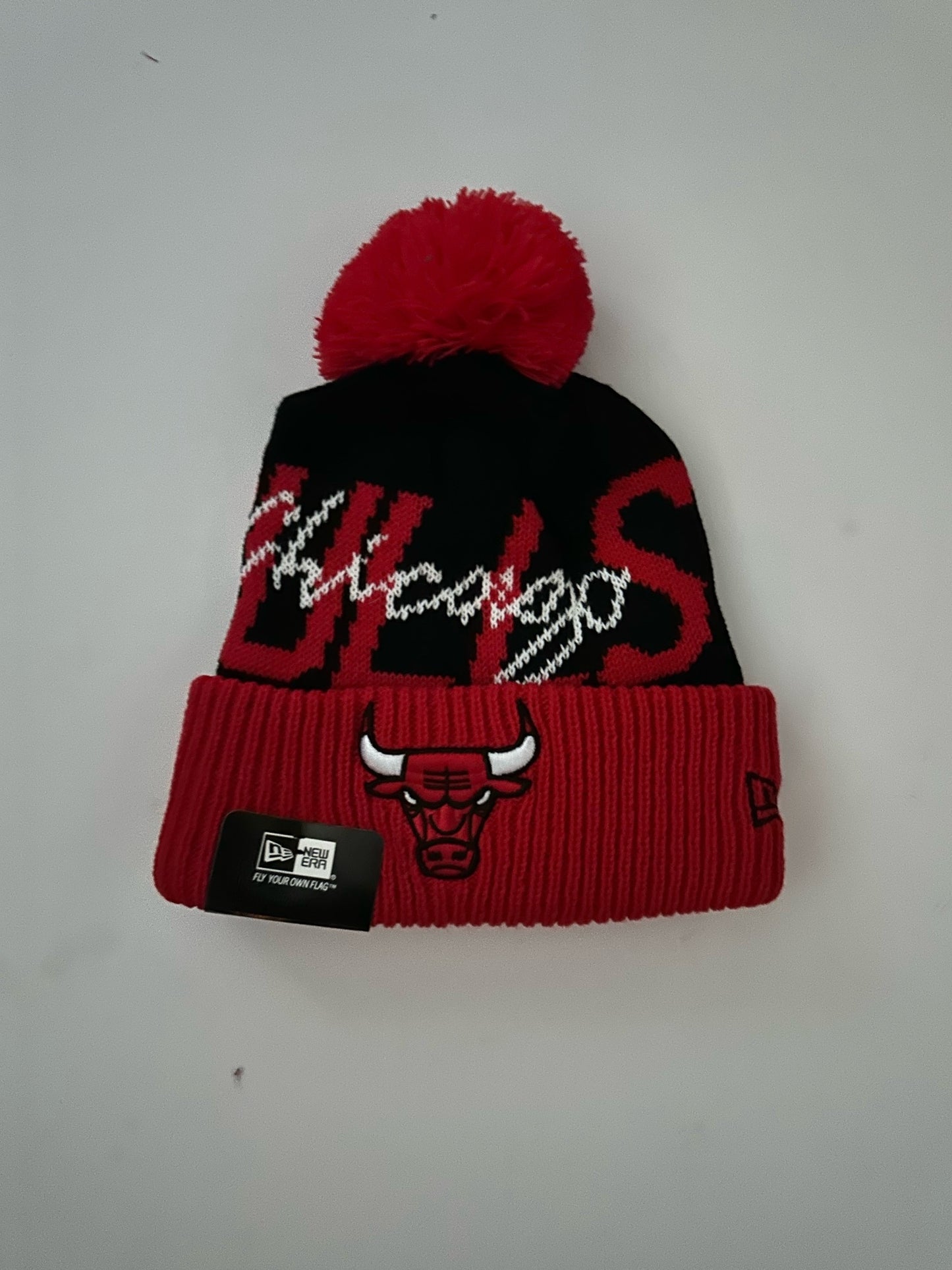 Chicago Bulls NBA Bobble Beanie Multi Colour With Tags on