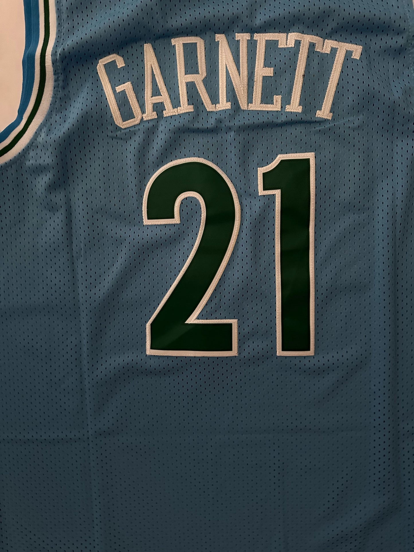 Minnesota Timberwolves NBA Hardwood Classics Garnett Basketball Vest Large 21 Blue