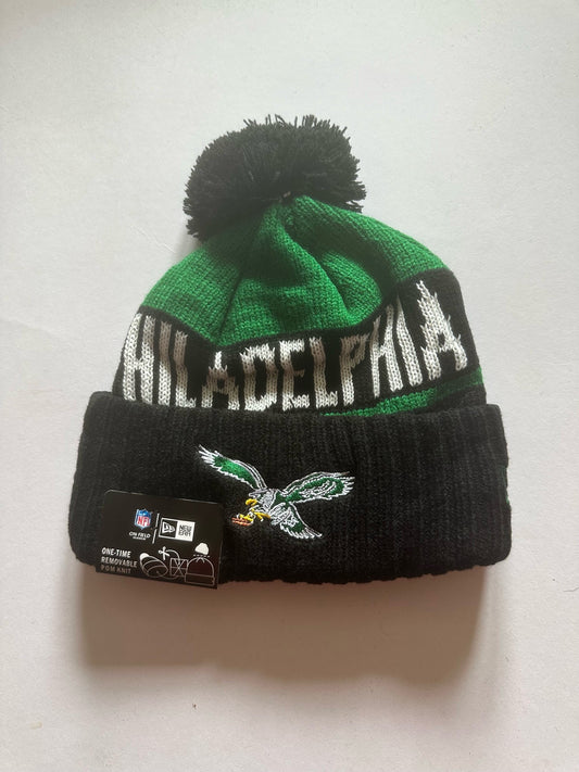 Philadelphia Eagles NFL Bobble Beanie Multi Colour With Tags on
