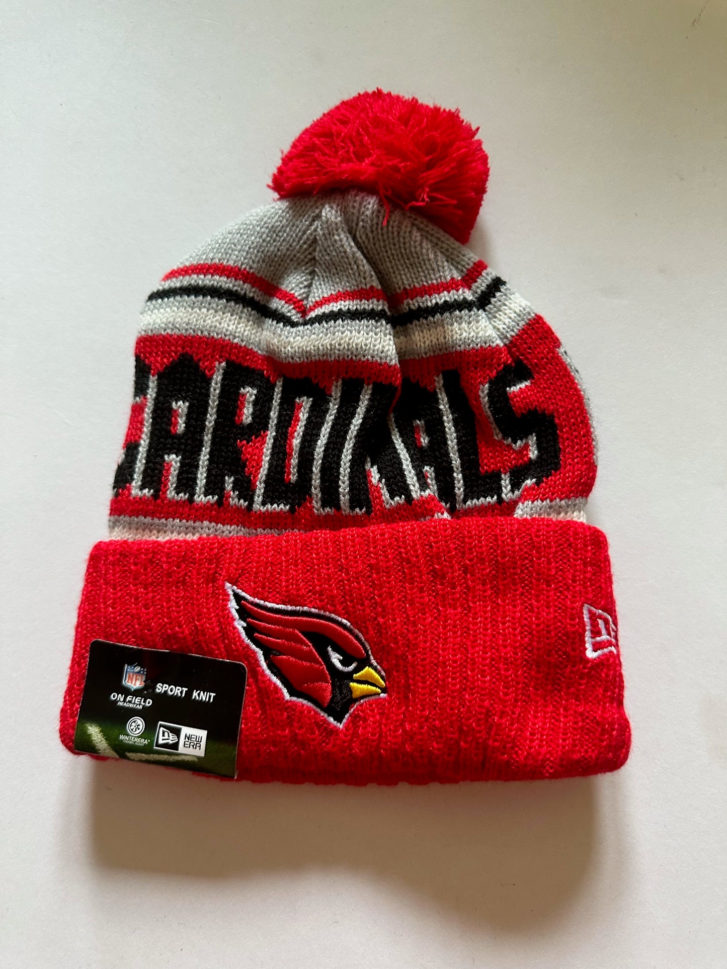 Arizona Cardinals NFL Bobble Beanie Multi Colour With Tags on
