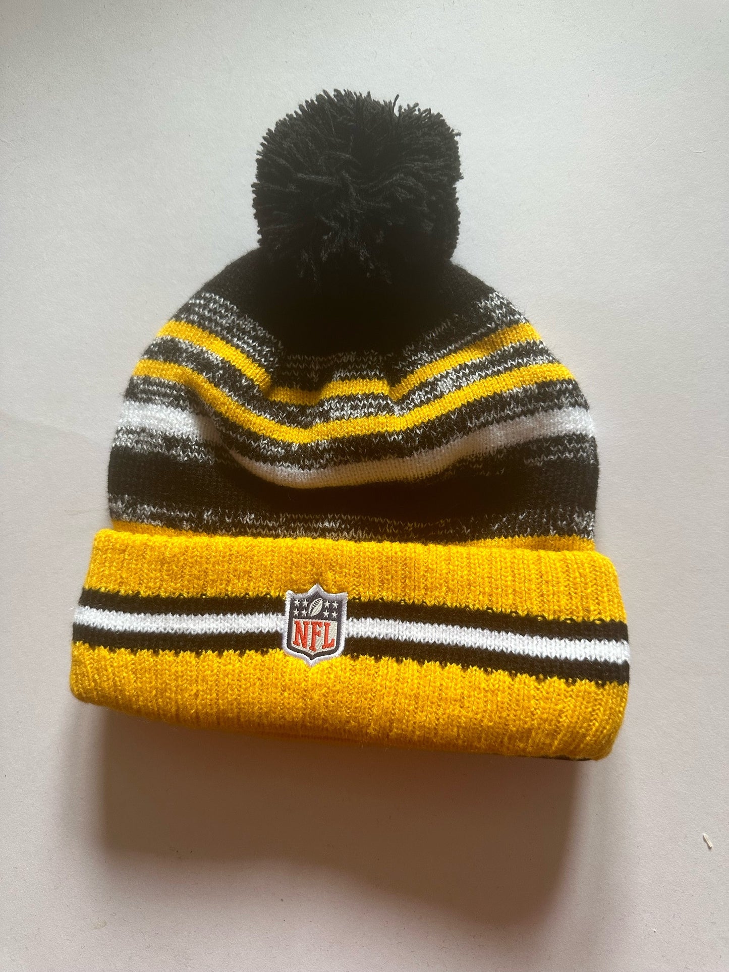 Pittsburgh Steelers NFL Bobble Beanie Multi Colour With Tags on