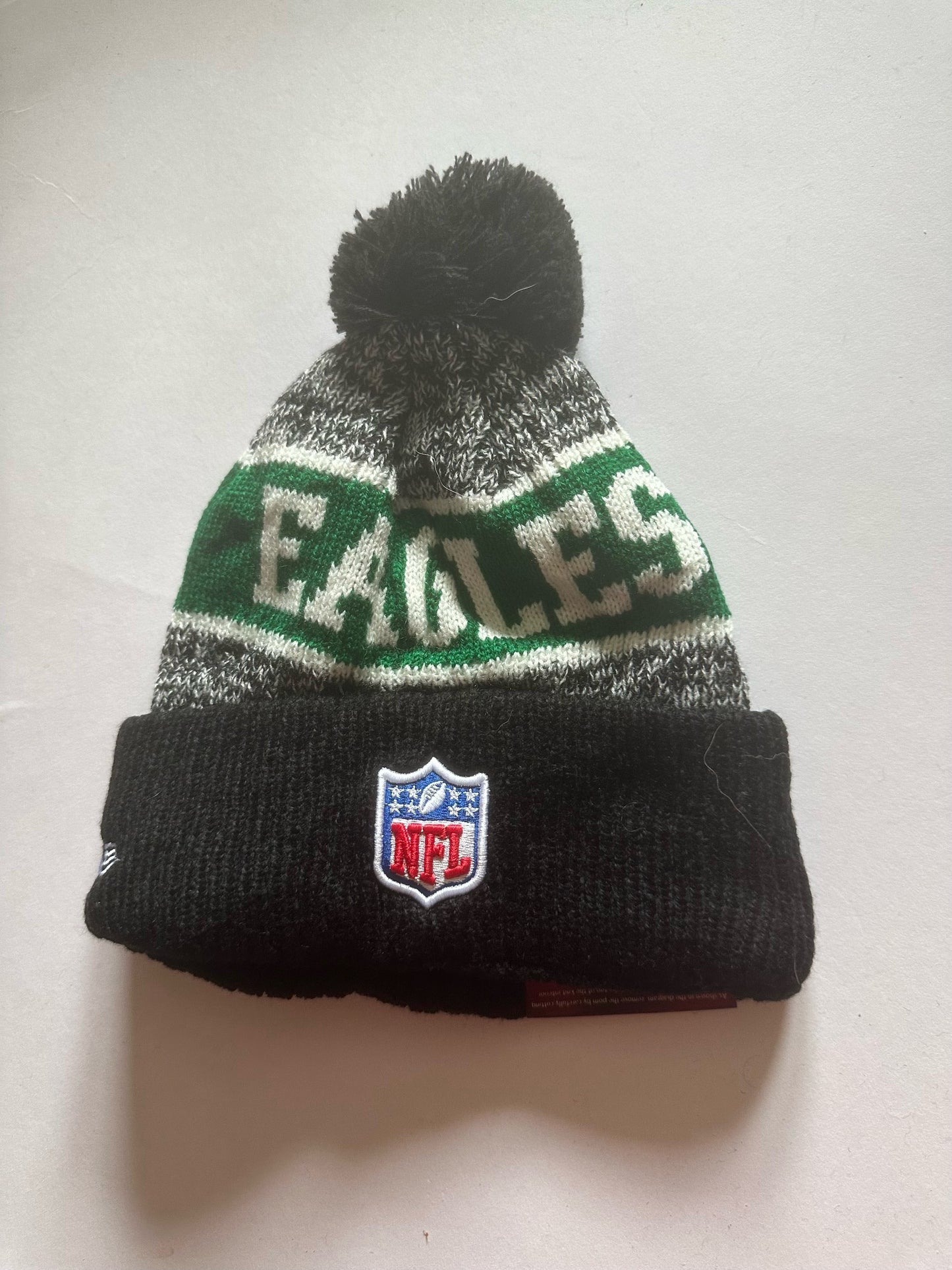 Philadelphia Eagles NFL Bobble Beanie Multi Colour With Tags on