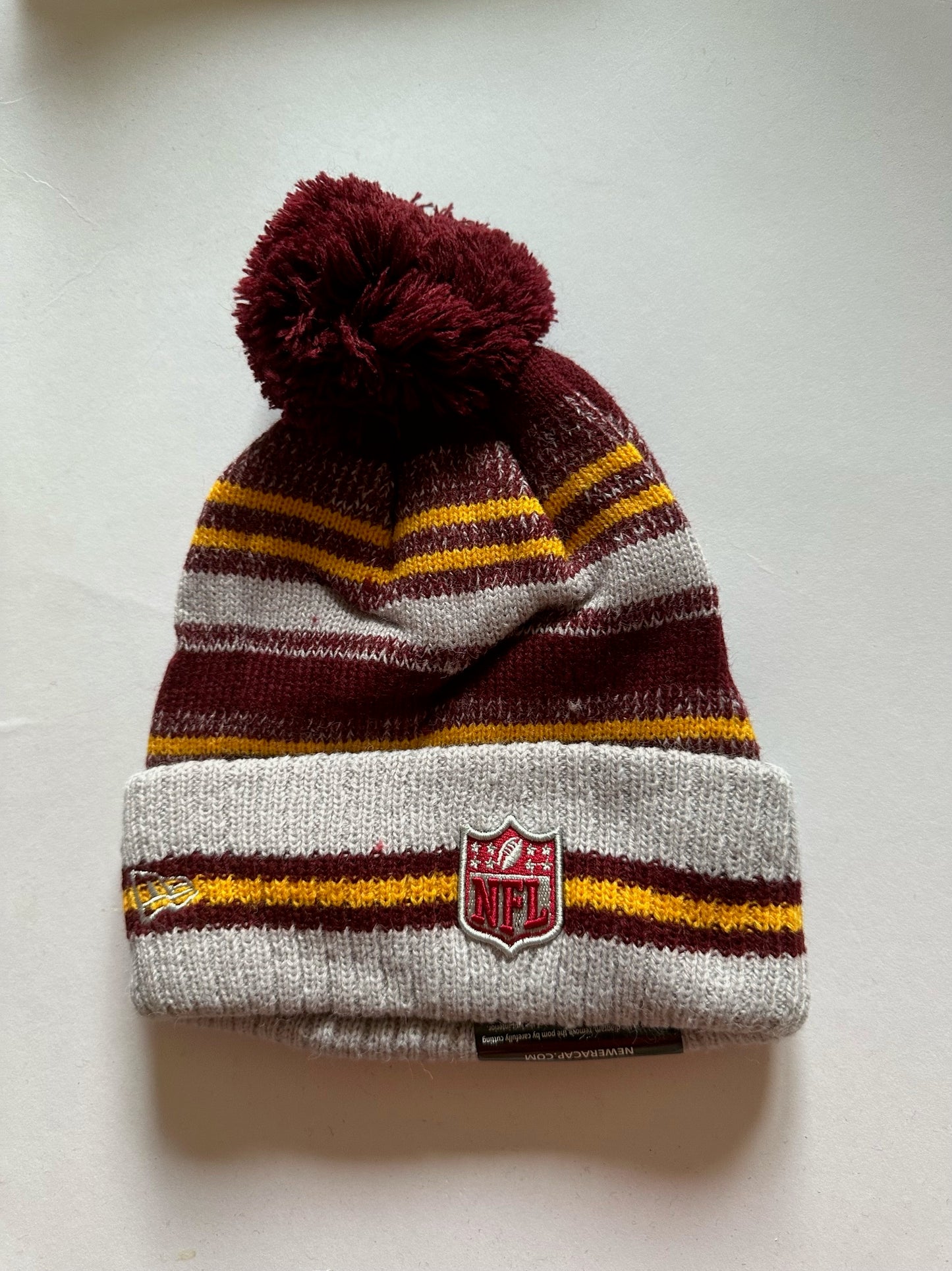 Washington Commanders NFL Bobble Beanie Multi Colour With Tags on