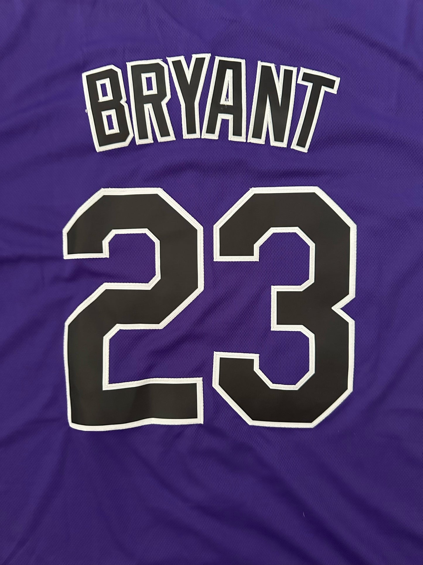 Colorado Rockies MLB Baseball Shirt Large Bryant 23 Purple