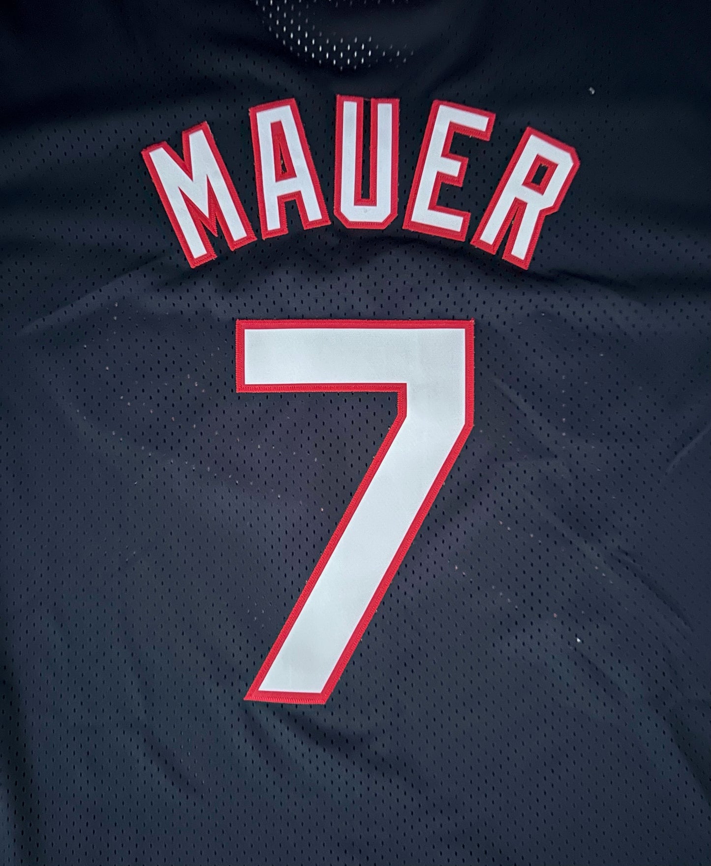 Minnesota Twins MLB Baseball Shirt Large Mauer 7 Blue