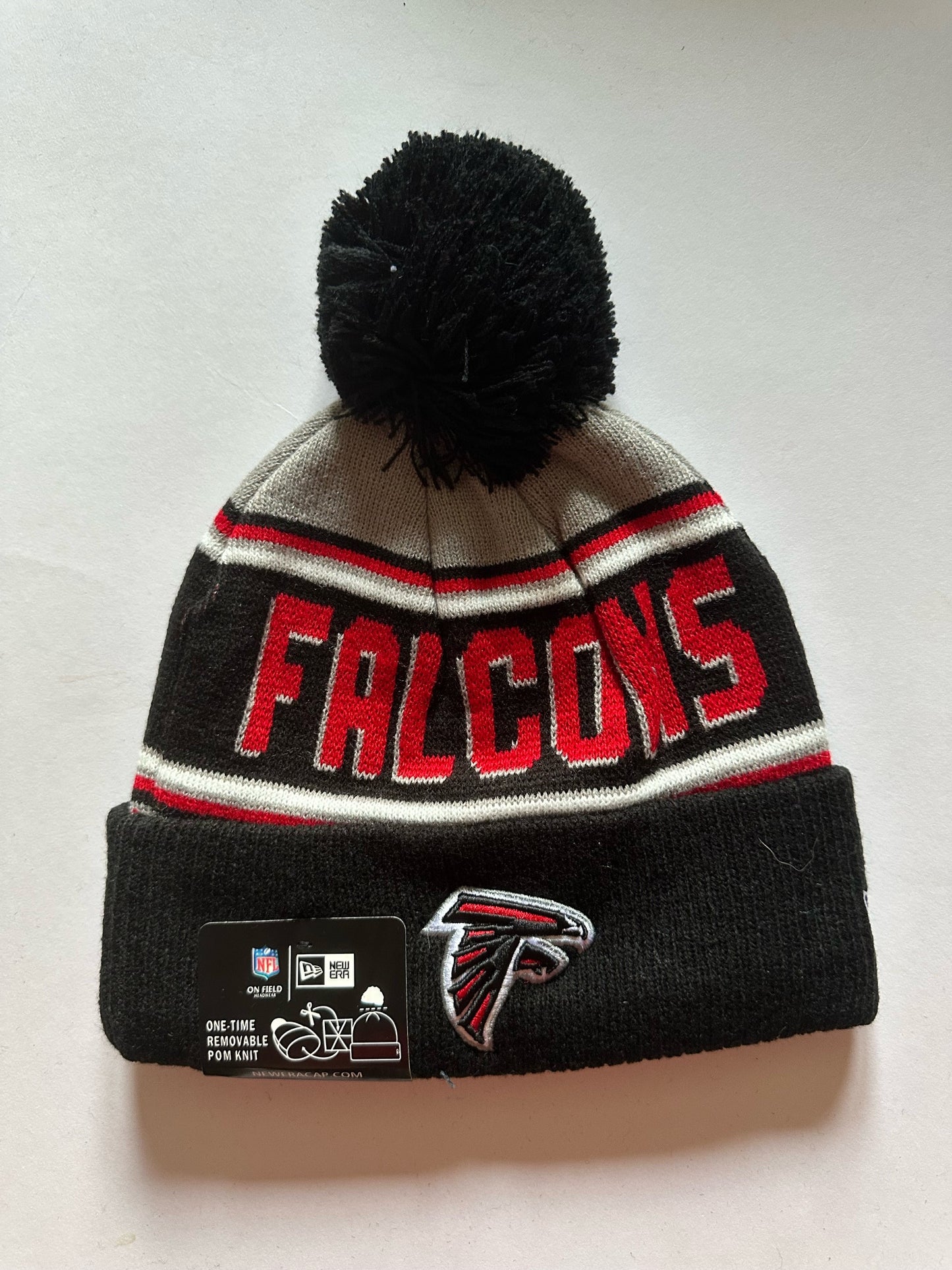 Atlanta Falcons NFL Bobble Beanie Multi Colour With Tags on