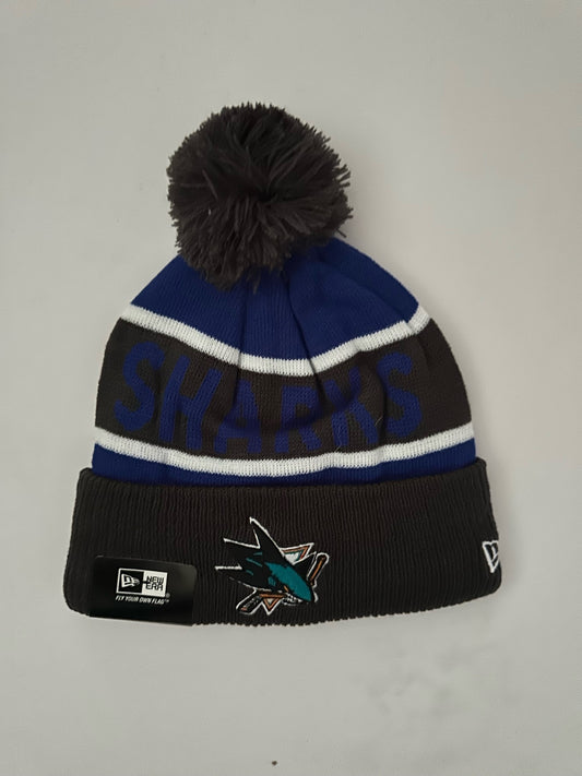 San Jose Sharks NHL Bobble Beanie Multi Colour With Tags on