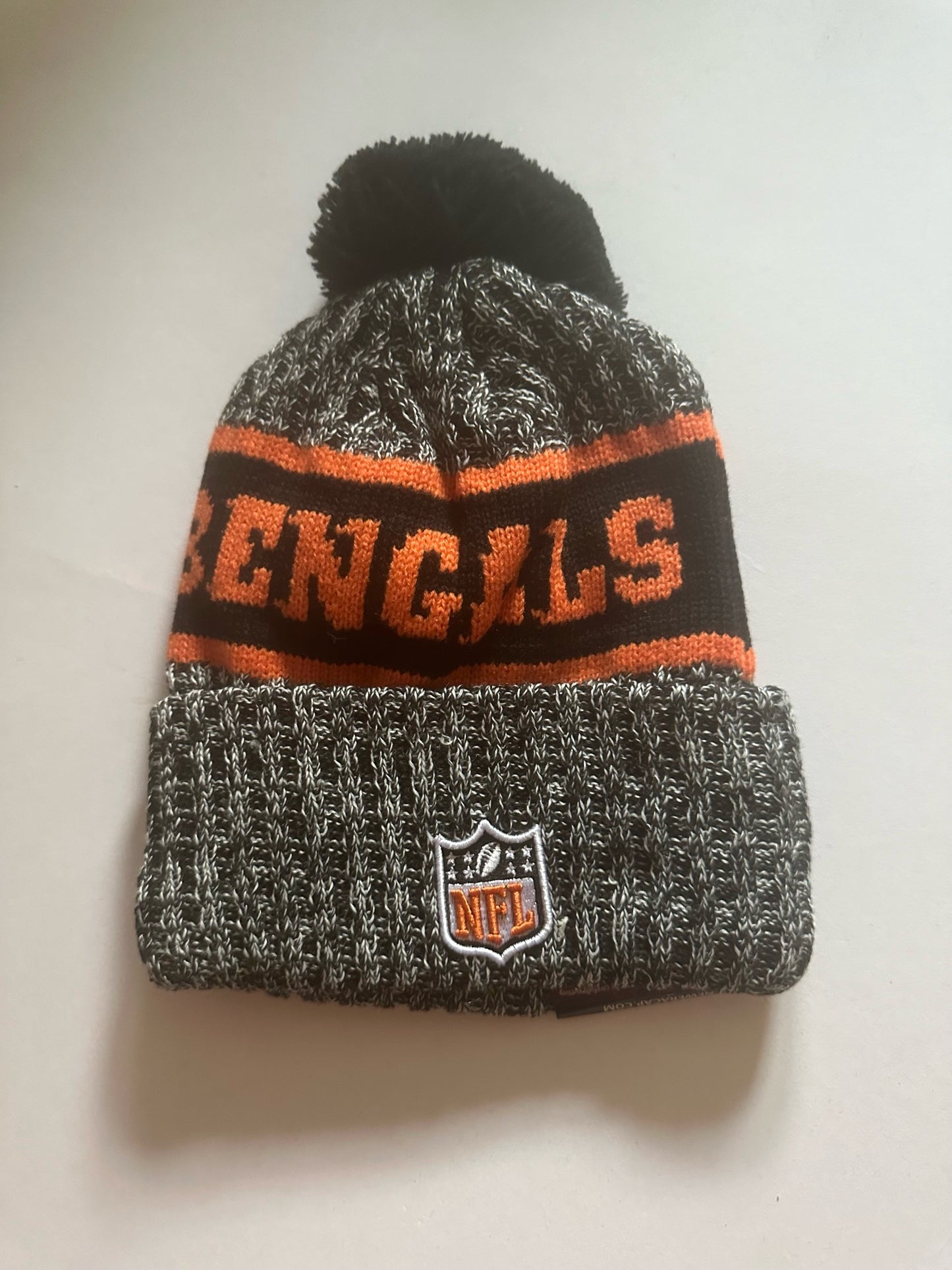 Cincinnati Bengals NFL Bobble Beanie Multi Colour With Tags on