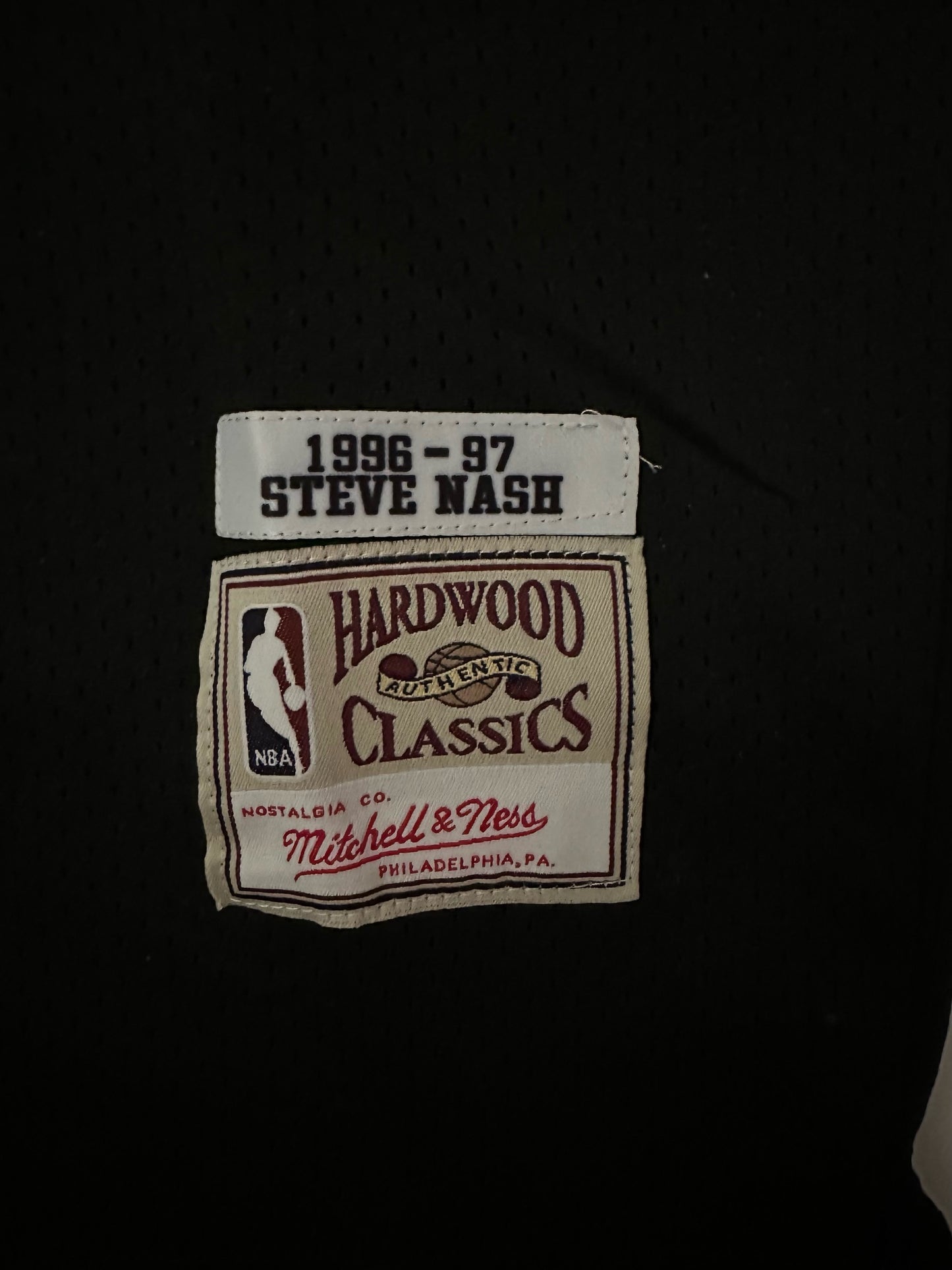 Phoenix Suns NBA Hardwood Classics Basketball Vest Large Nash 13 Black