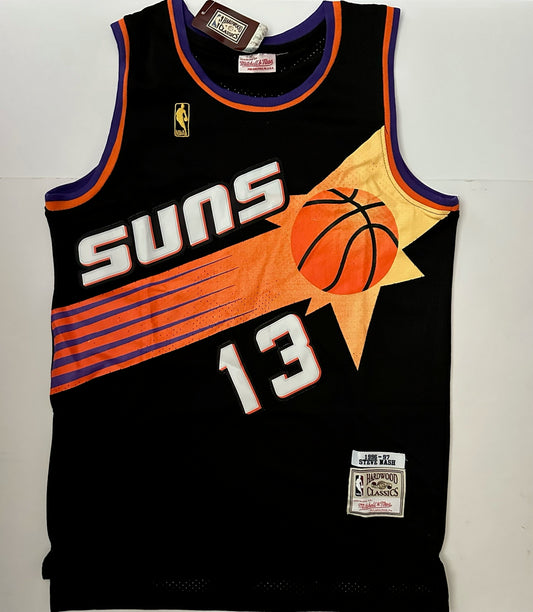 Phoenix Suns NBA Hardwood Classics Basketball Vest Large Nash 13 Black