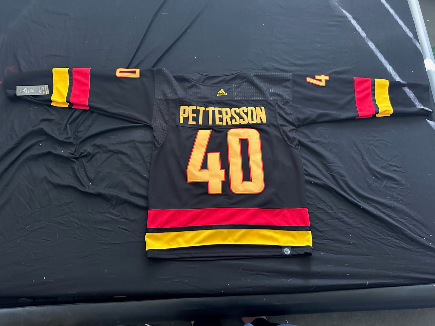 Vintage Throwback Vancouver Canucks Pettersson Shirt Black Large