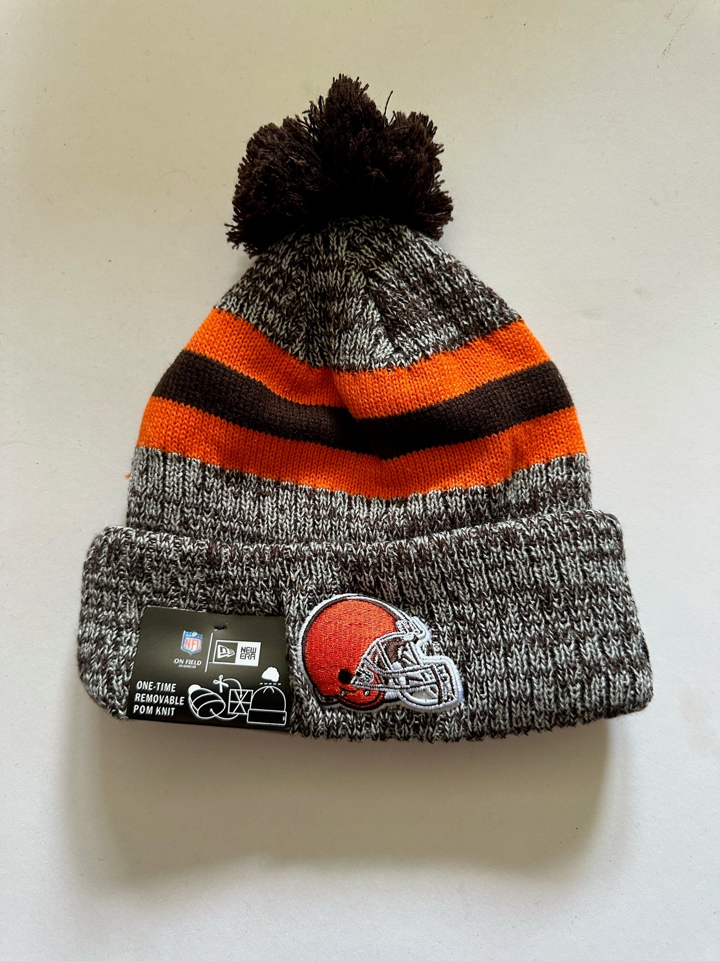 Cleveland Browns NFL Bobble Beanie Multi Colour With Tags on