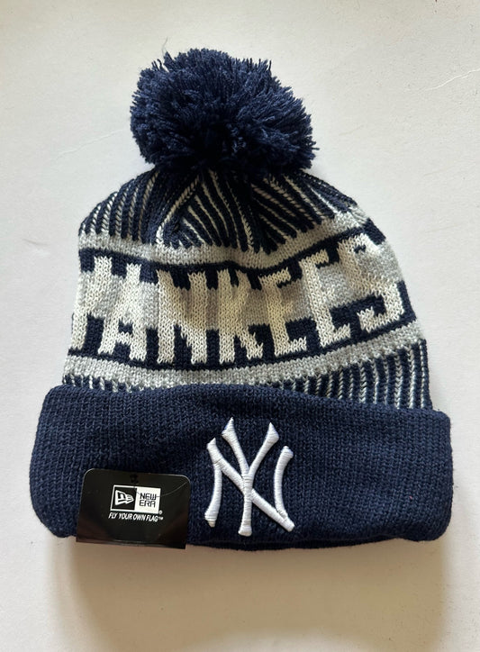 New York Yankees MLB Bobble Beanie Multi Colour With Tags on
