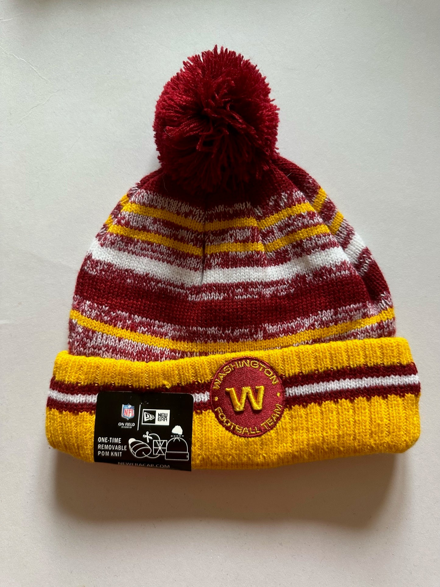 Washington Commanders NFL Bobble Beanie Multi Colour With Tags on