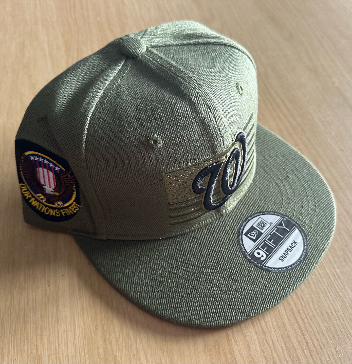 Washington Nationals Army MLB SnapBack Baseball Cap Multicolour New With Sitcker