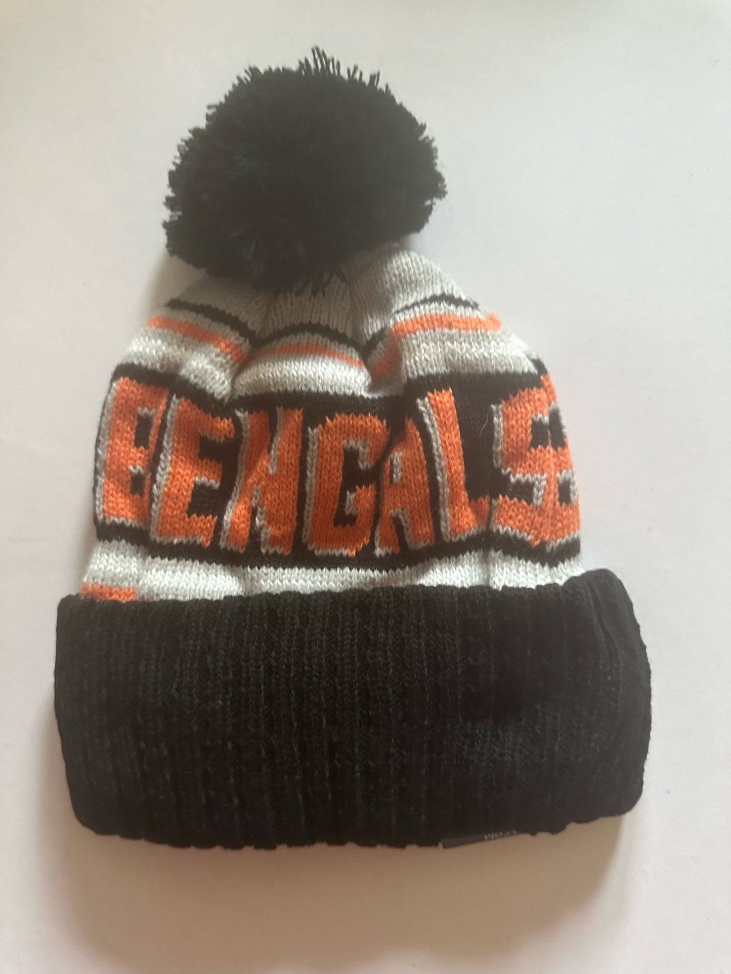 Cincinnati Bengals NFL Bobble Beanie Multi Colour With Tags on