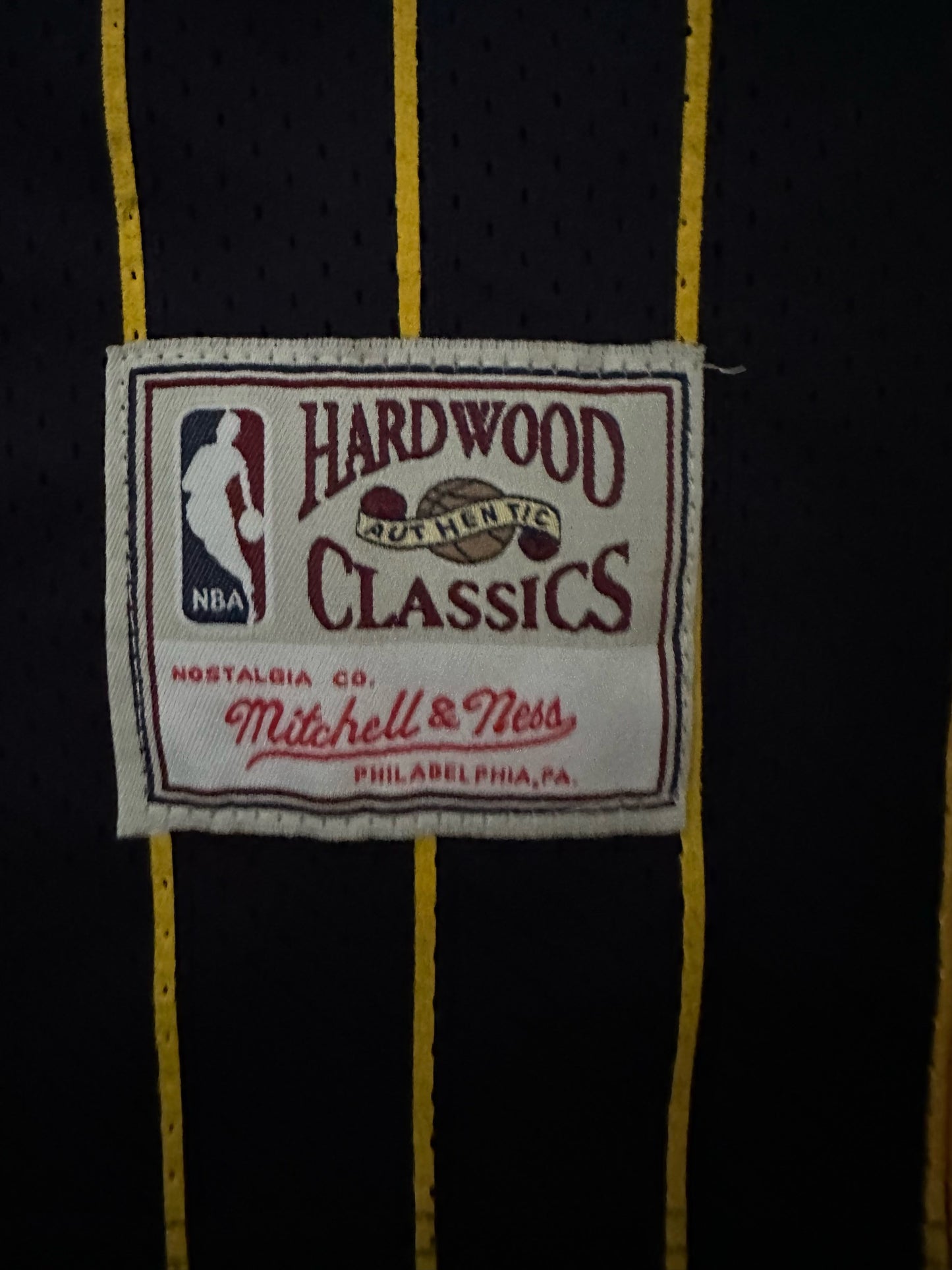 Indiana Pacers NBA Hardwood Classics Basketball Vest Large Miller 31 Blue