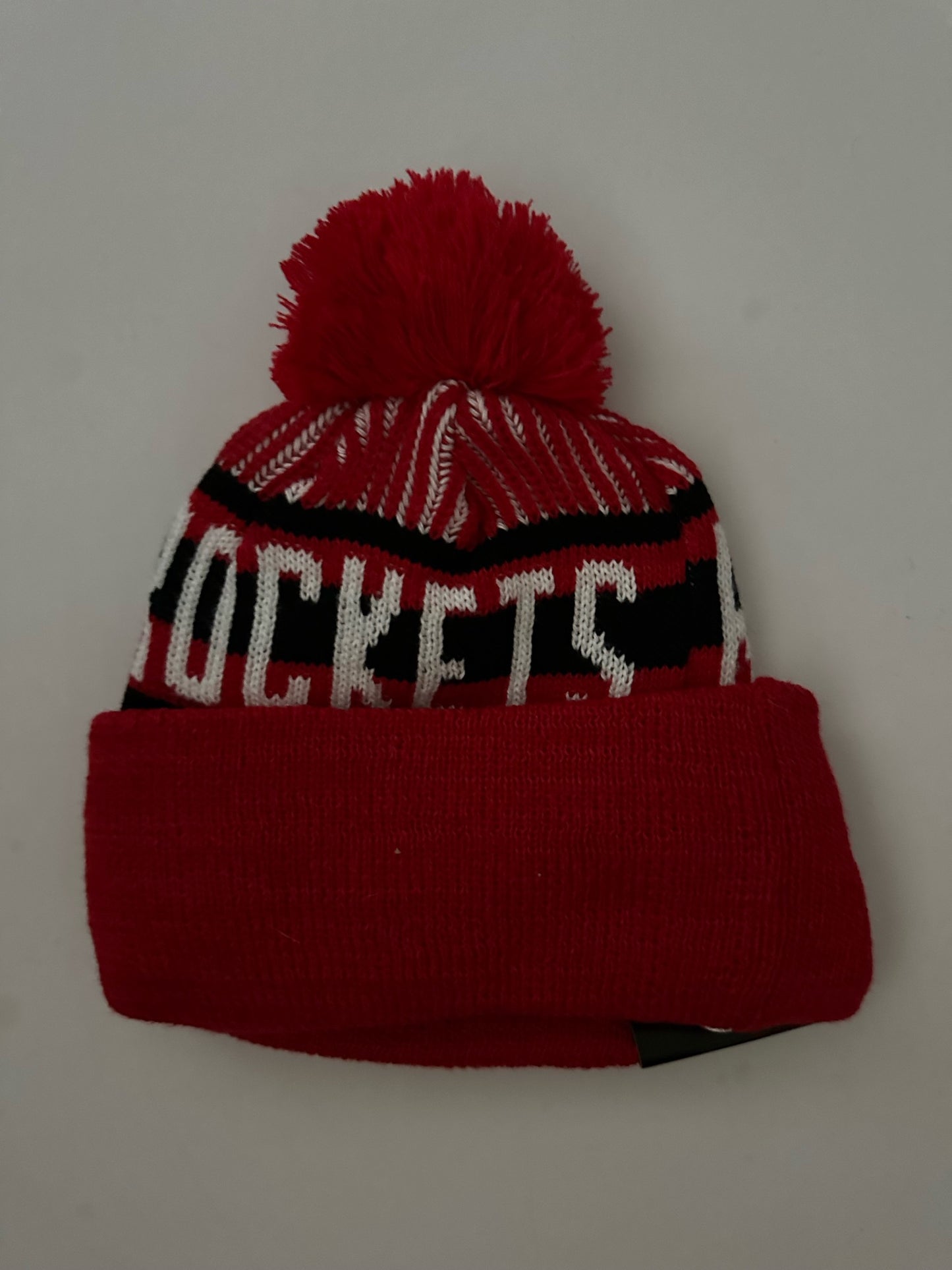 Houston Rockets NBA Bobble Beanie Multi Colour With Tags on