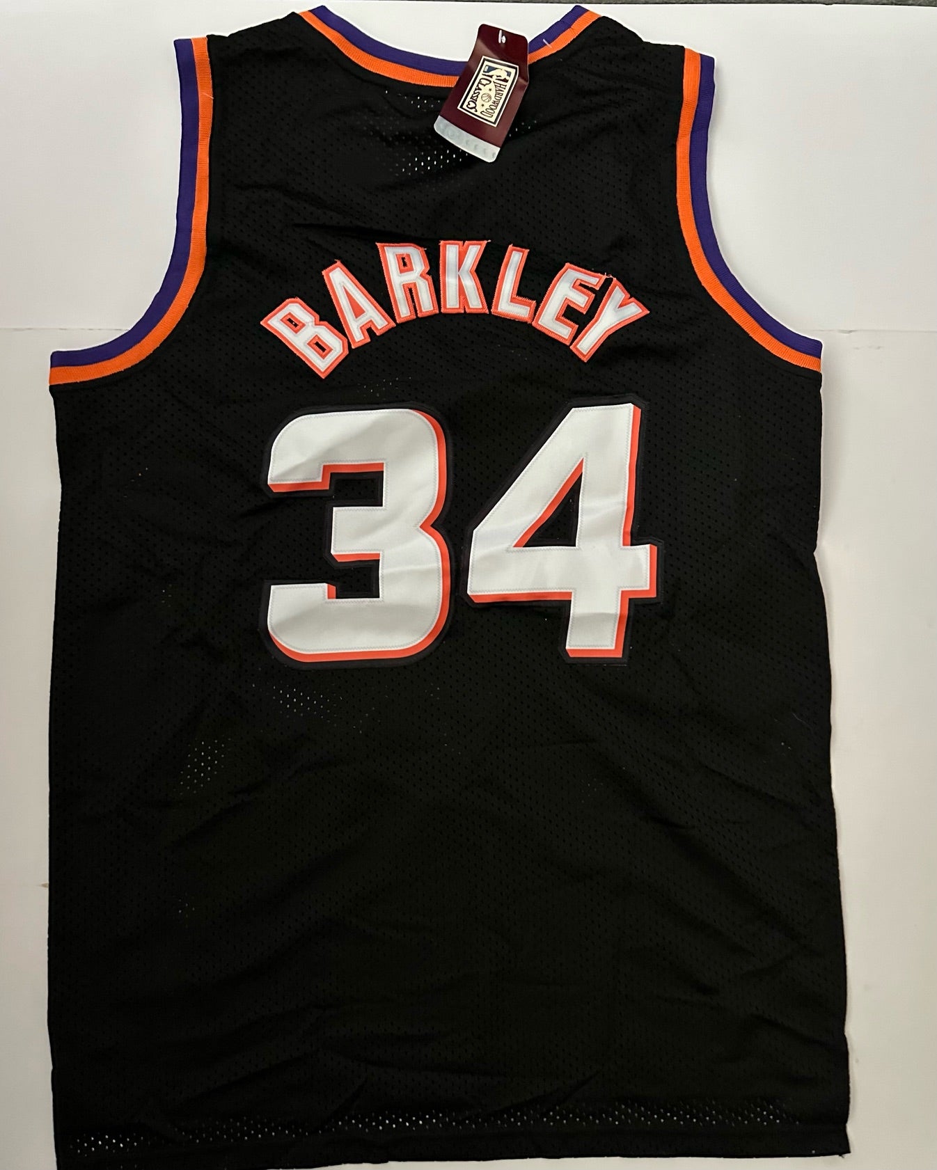 Phoenix Suns NBA Hardwood Classics Basketball Vest Large Barkley 34 Black