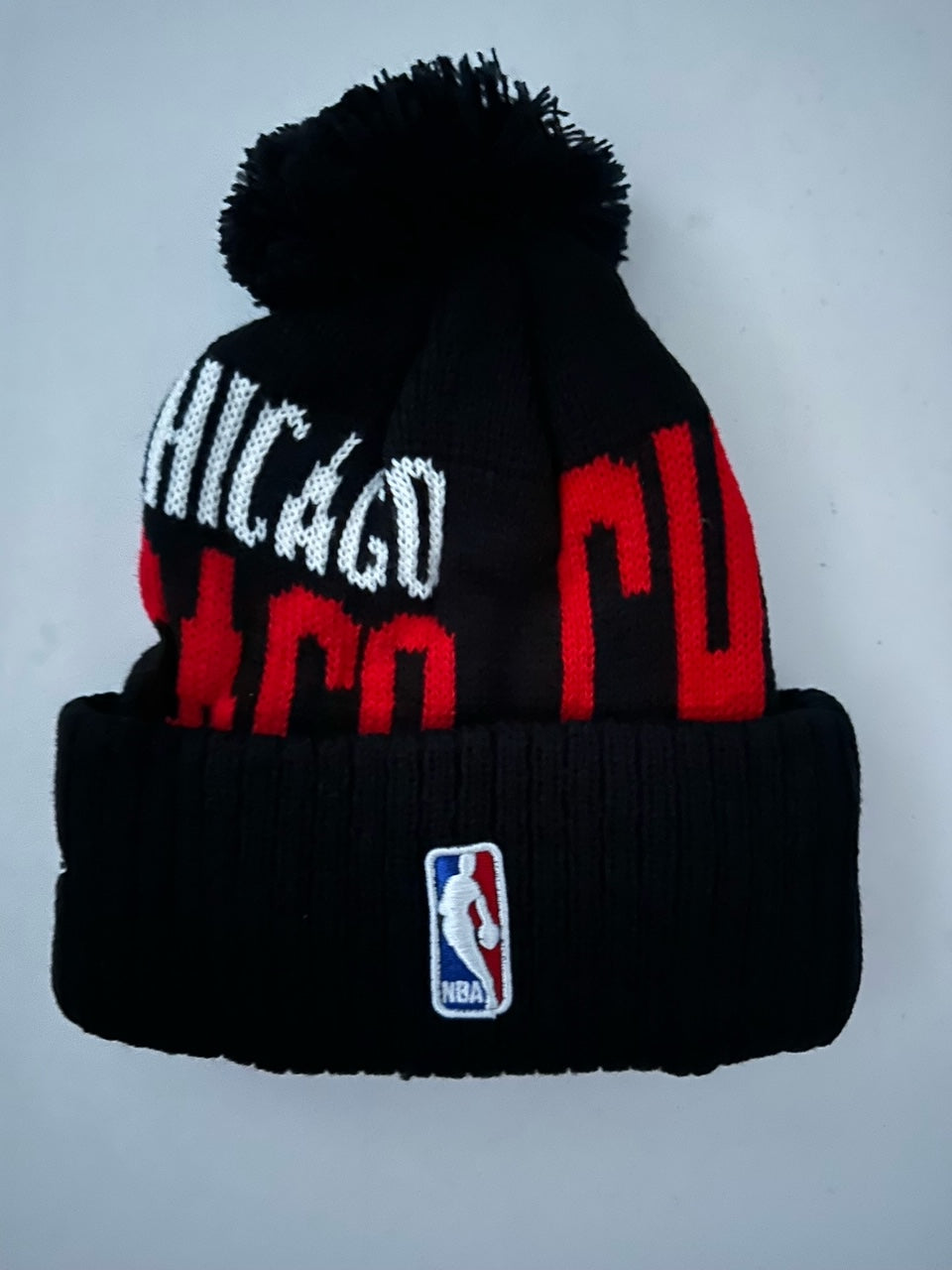 Chicago Bulls NBA Bobble Beanie Multi Colour With Tags on