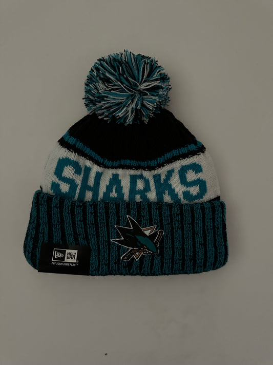 San Jose Sharks NHL Bobble Beanie Multi Colour With Tags on