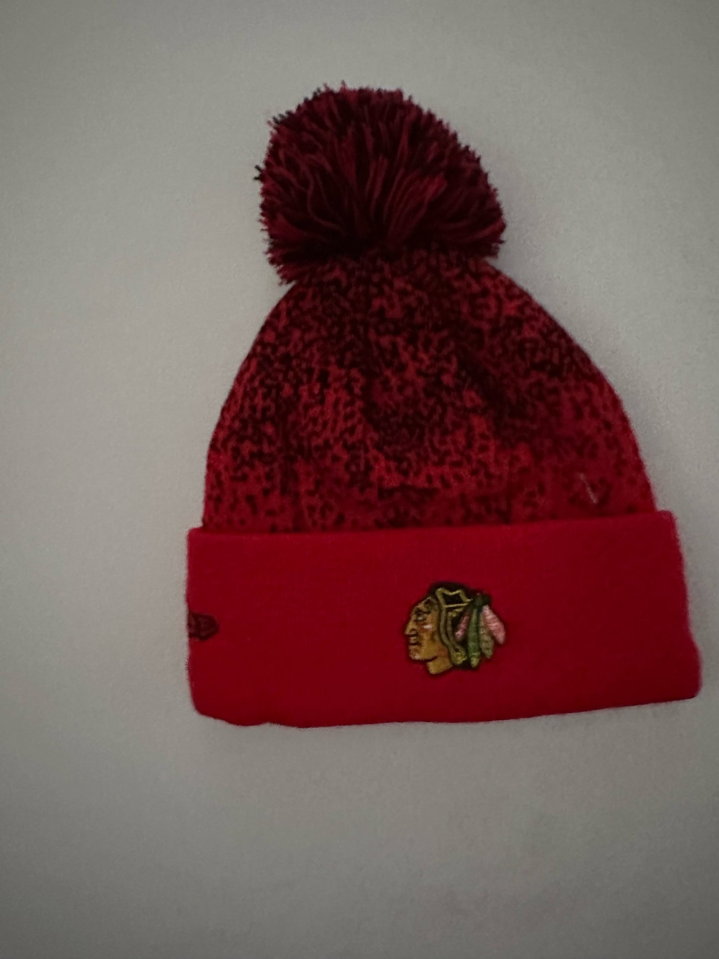 Chicago Blackhawks NHL Bobble Beanie Multi Colour With Tags on